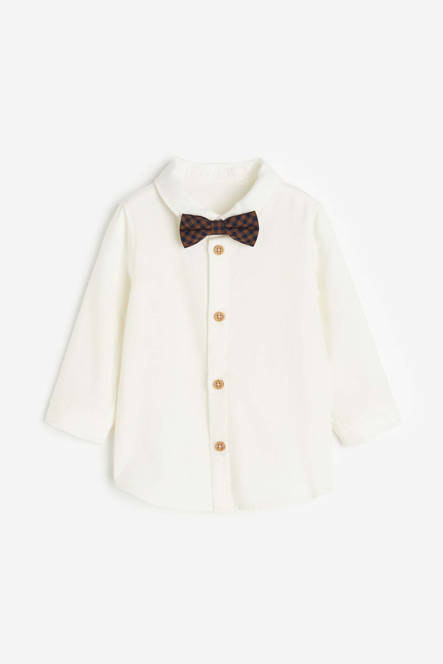 Shirt and bow tie - Cream - 1