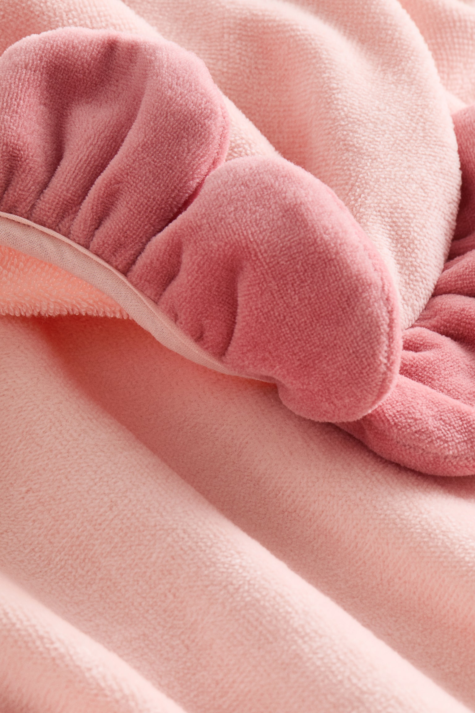 Baby towel cape - Light pink/Flower/Brown/Bear/Light green/Crocodile - 5