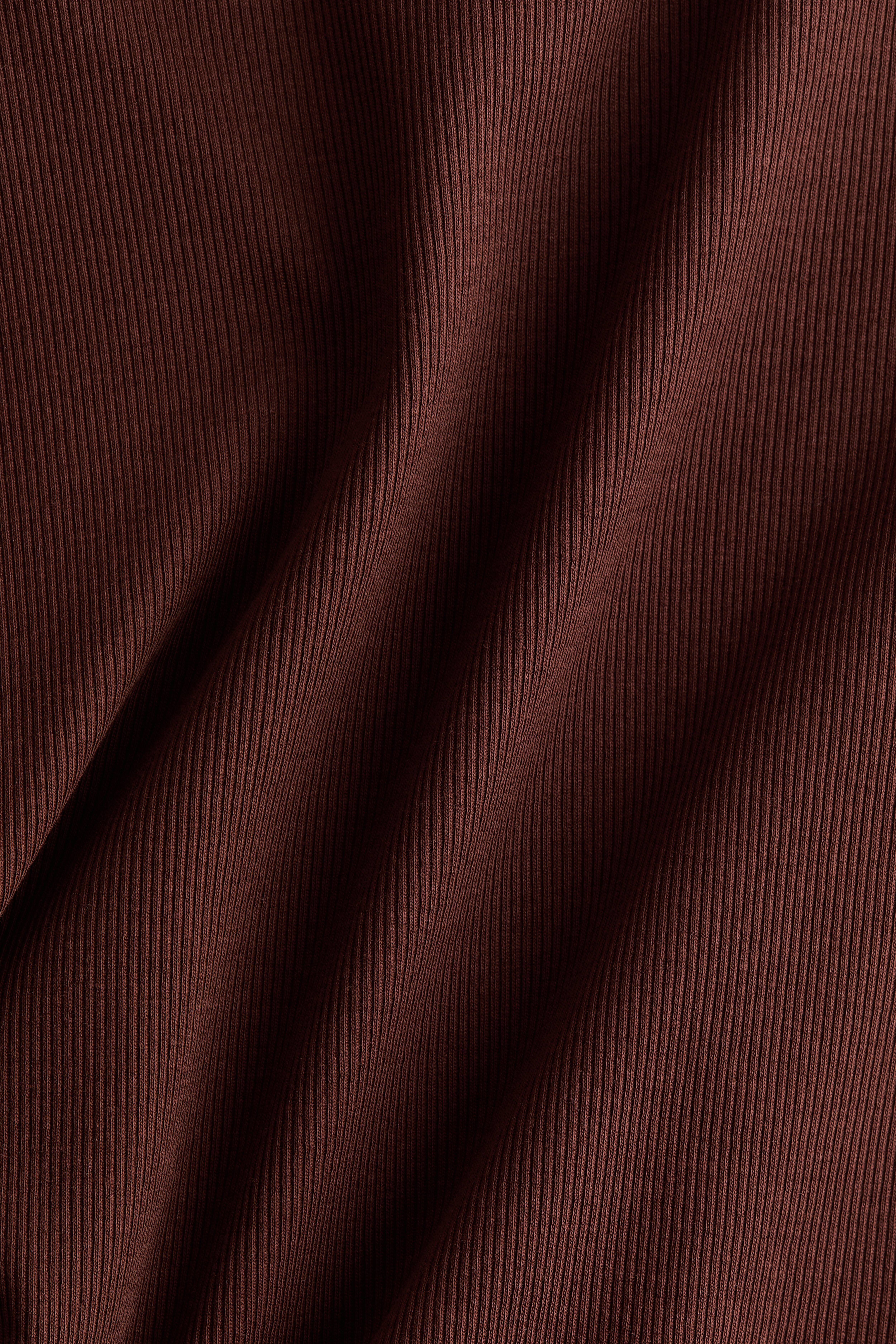Ribbed Cotton T-Shirt