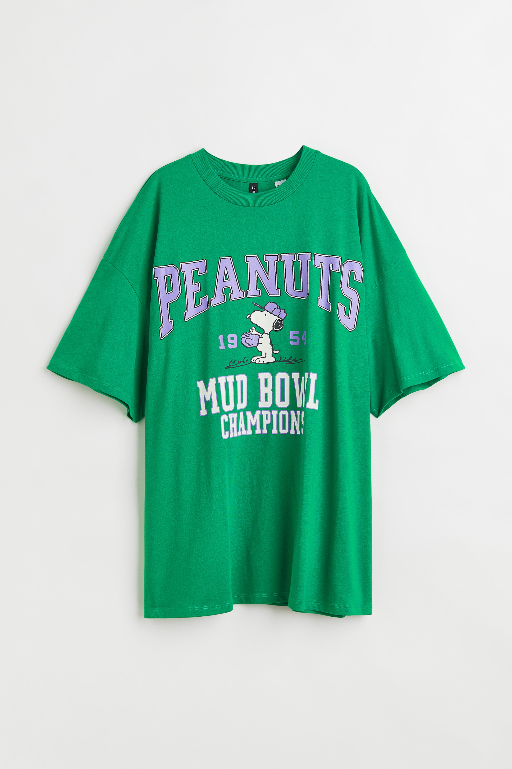 Xem ảnh lớn hơn: Áo thun in hình - Màu xanh lá/Snoopy - Ladies | H&M VN 1