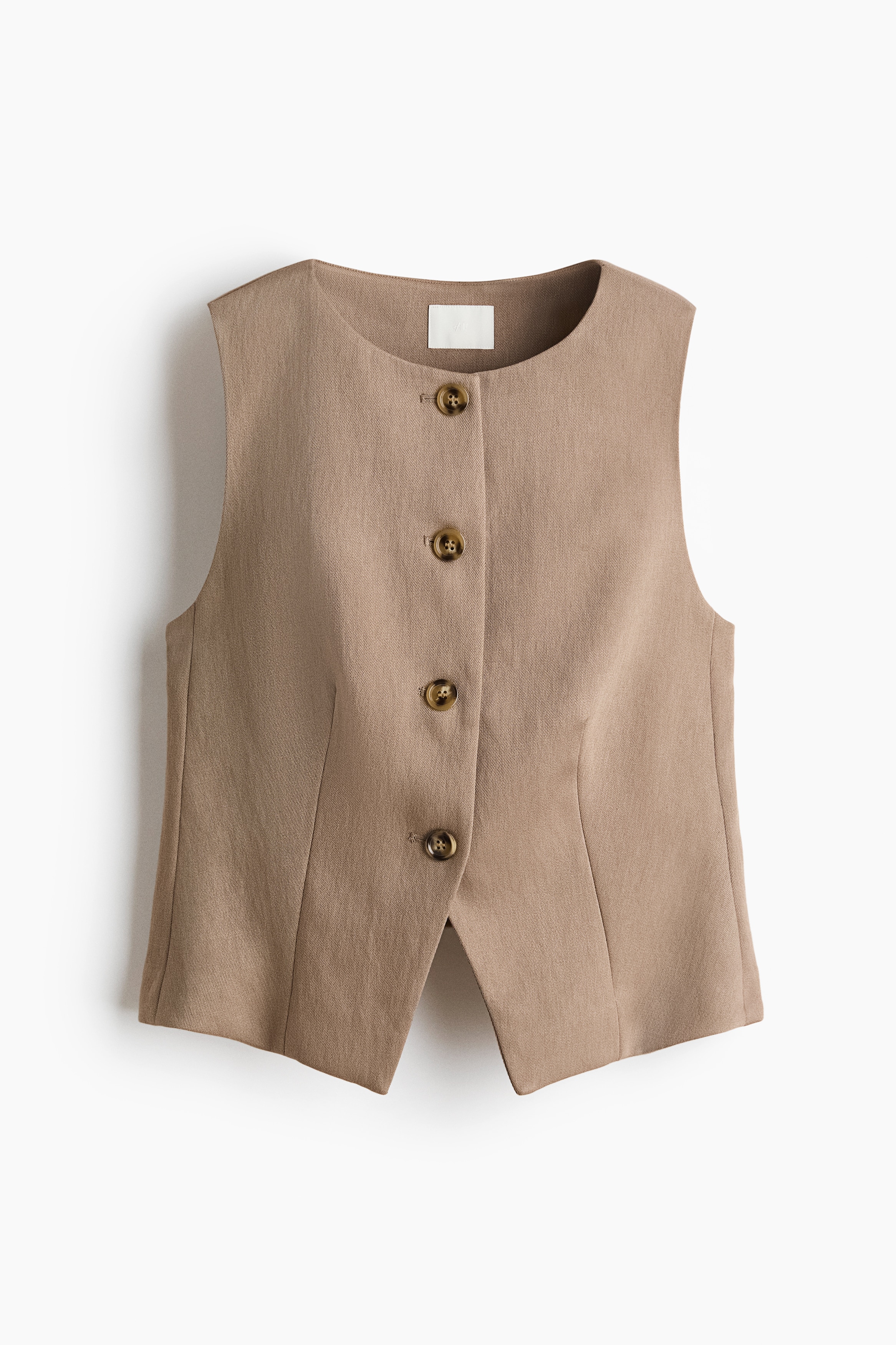 Vest - Dark beige/Dark brown/Yellow