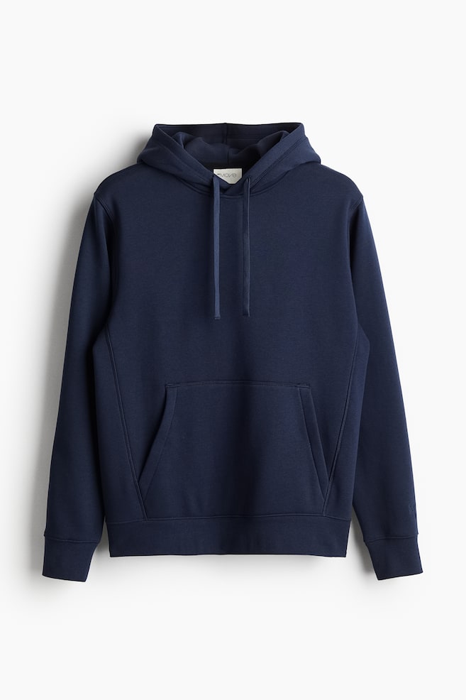 DryMove™ Regular Fit Sports hoodie - Navy blue/Black/Light grey marl - 2