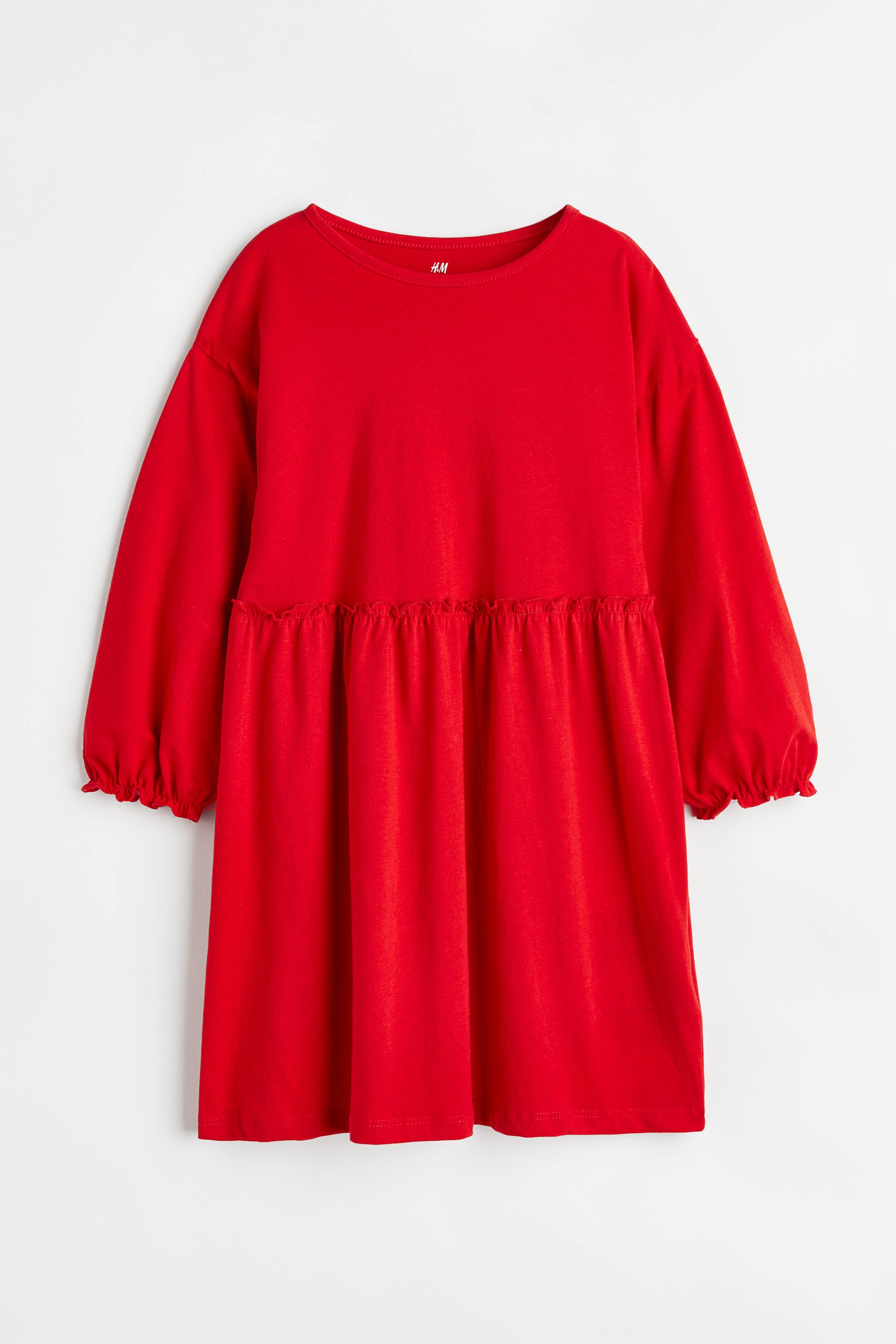 Xem ảnh lớn hơn: Váy jersey - Màu đỏ - Kids | H&M VN 1