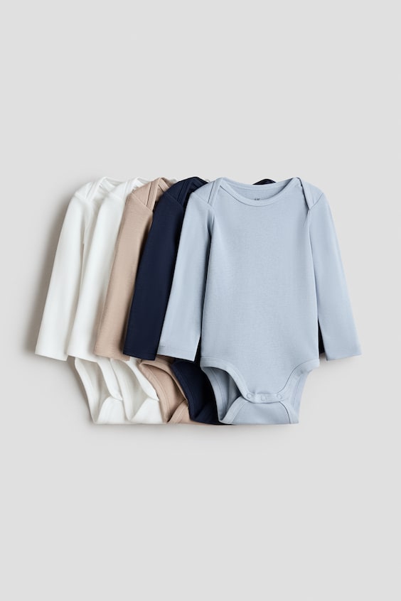 Боди Long-Sleeved для детей, 5 шт. — H&M