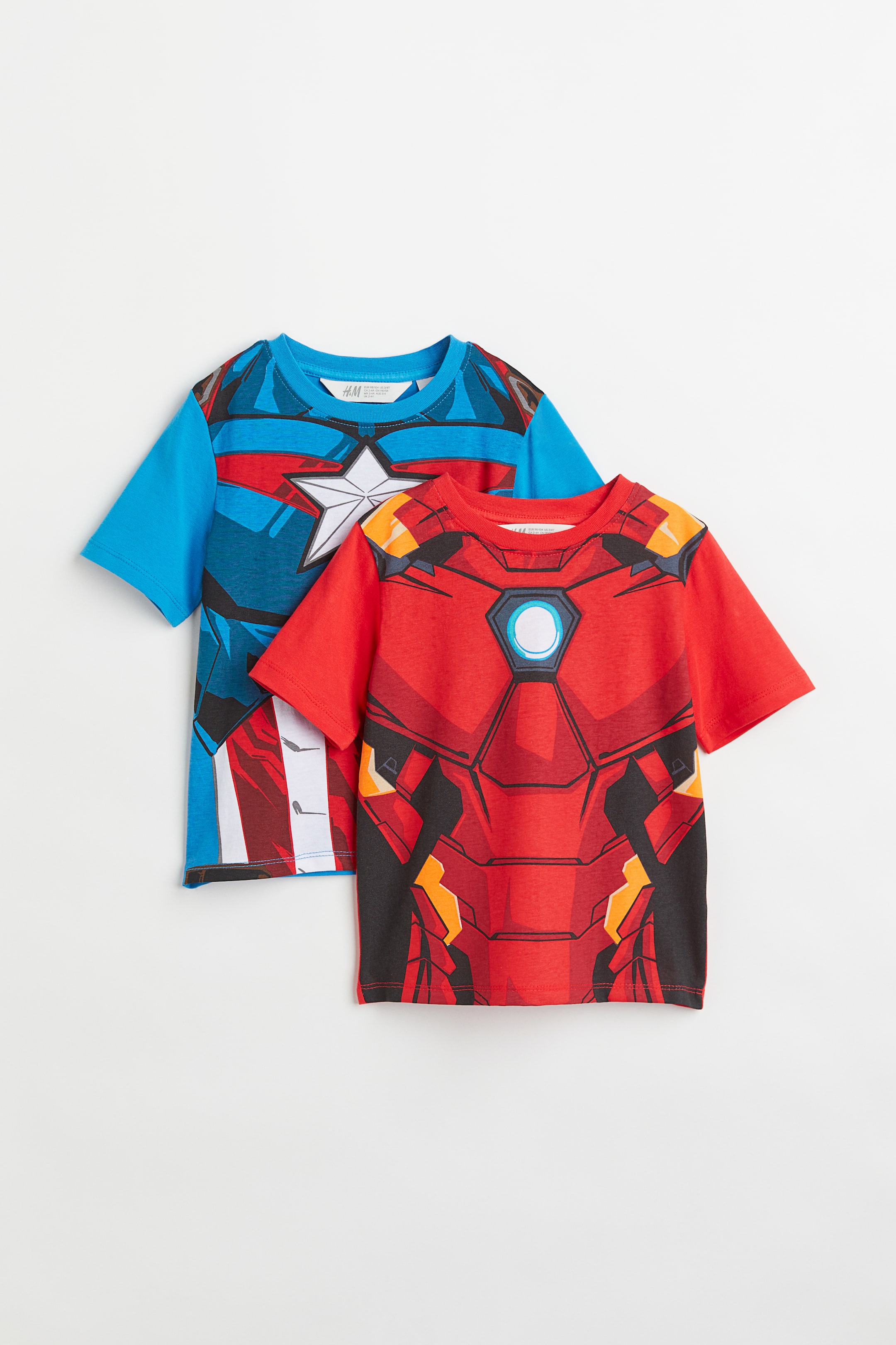 View larger image: 2-pack printed T-shirts - Red/The Avengers - Kids | H&M 1