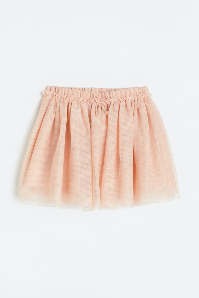 Glittery tulle skirt - Powder pink/Light green/Spotted/Greige/Spotted/Light blue/Spotted - 1