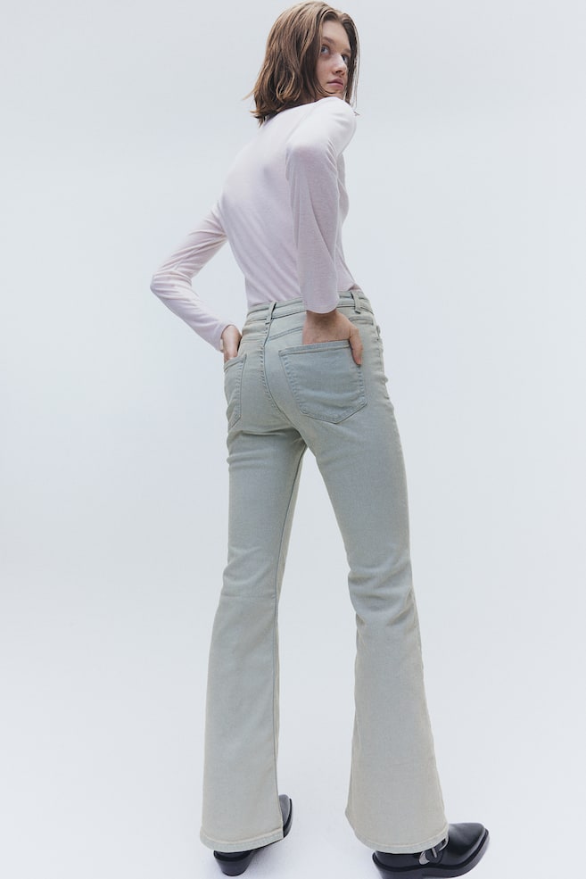Flared High Jeans - Sart denimblå/Sort/Sart denimblå/Lys denimblå - 3