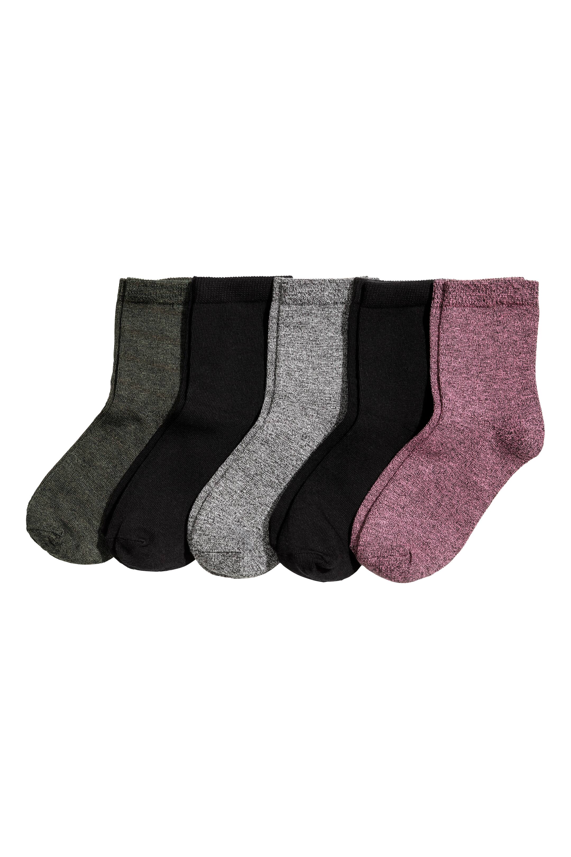 View larger image: 5-pack socks - Pink - Ladies | H&M GB 1
