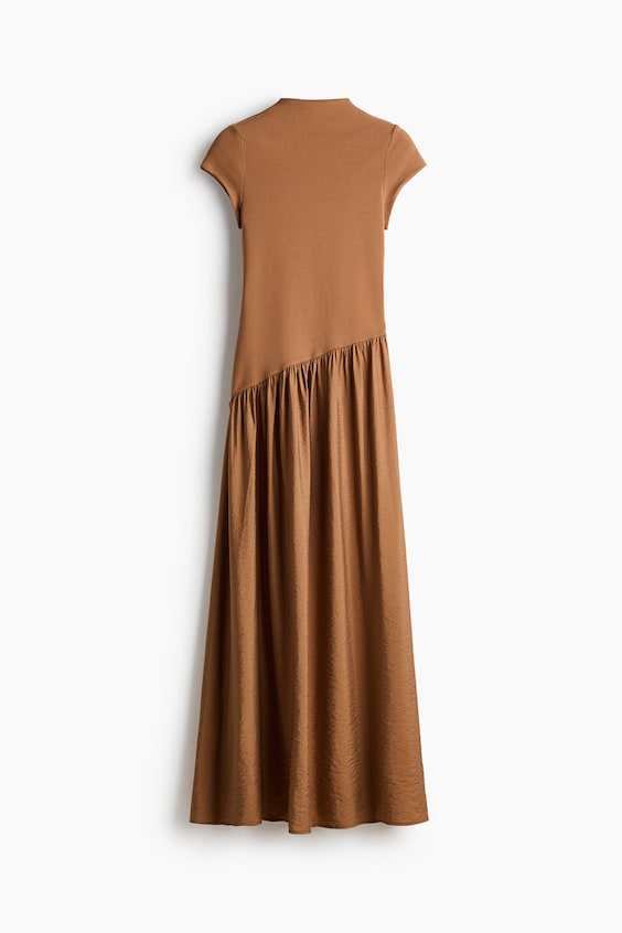 Женские H&M Asymmetric Dual-Fabric Dress