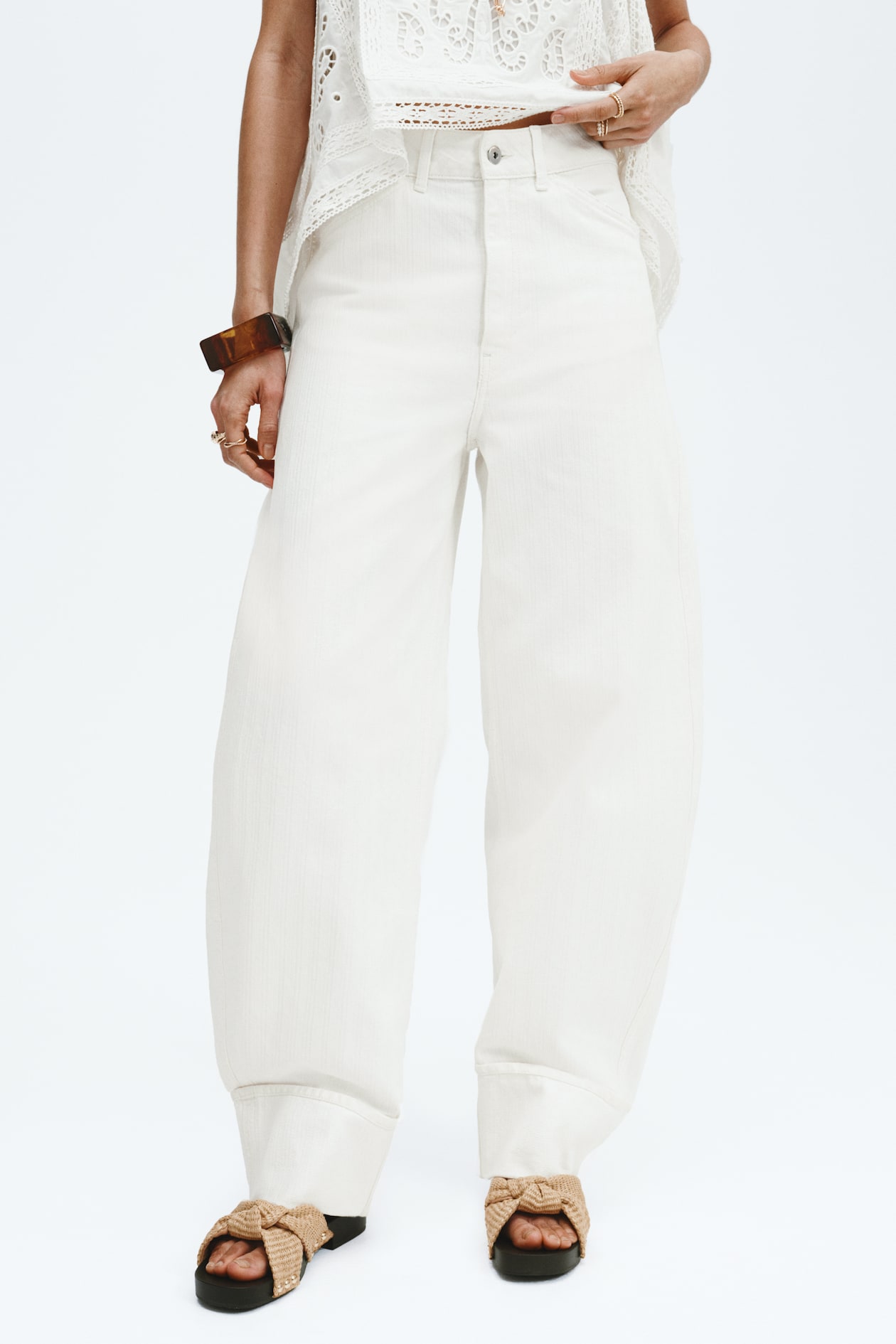 Barrel Leg Regular Waist Jeans - image 5