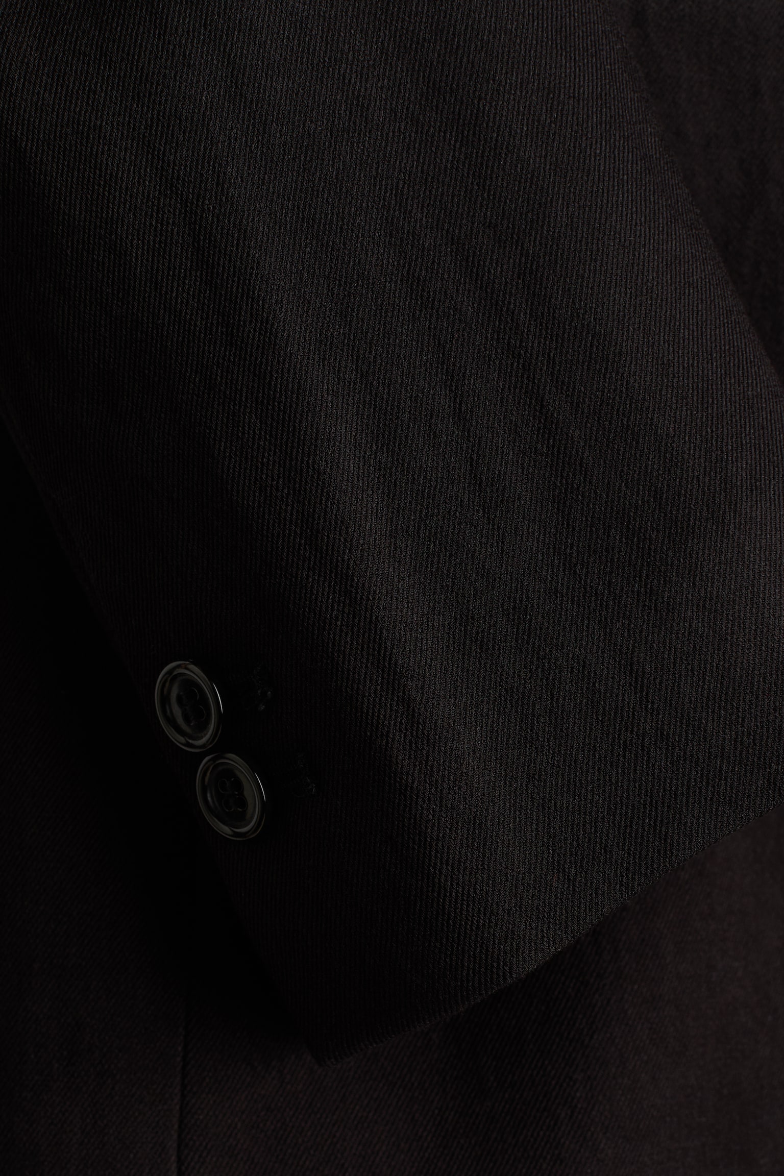 Einreihiger Blazer - Schwarz/Dunkelbeige - 6