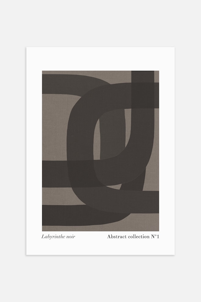 Labyrinthe Noir Poster - White/black - 1