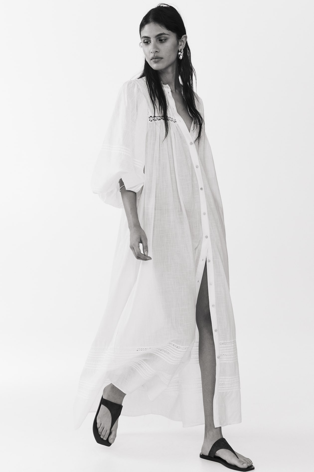Oversized Tie-Belt Tunic Dress - image 2