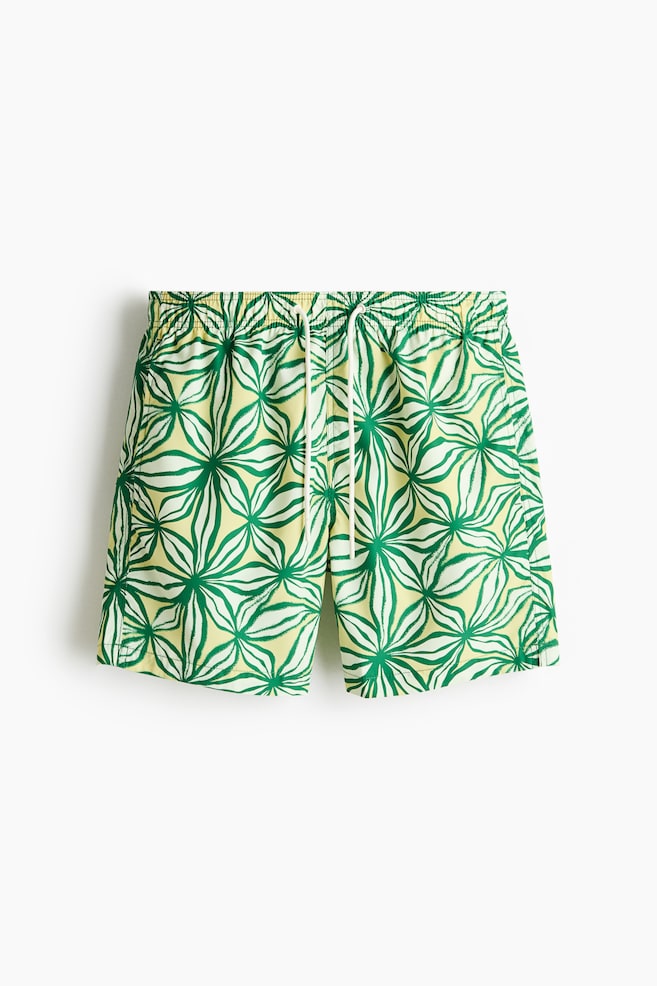 Patterned swim shorts - Green/patterned/Brown/patterned/Cream/floral/Dark gray/floral/Brown/leopard print/Black/patterned/Brown/patterned/Light blue/patterned - 1