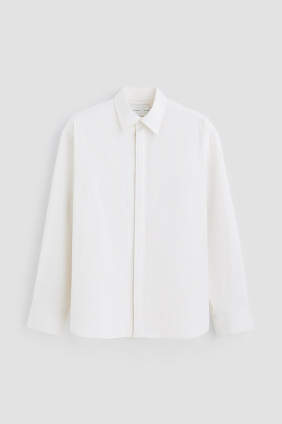 Мужские рубашки H&M Jacquard-Weave Shirt