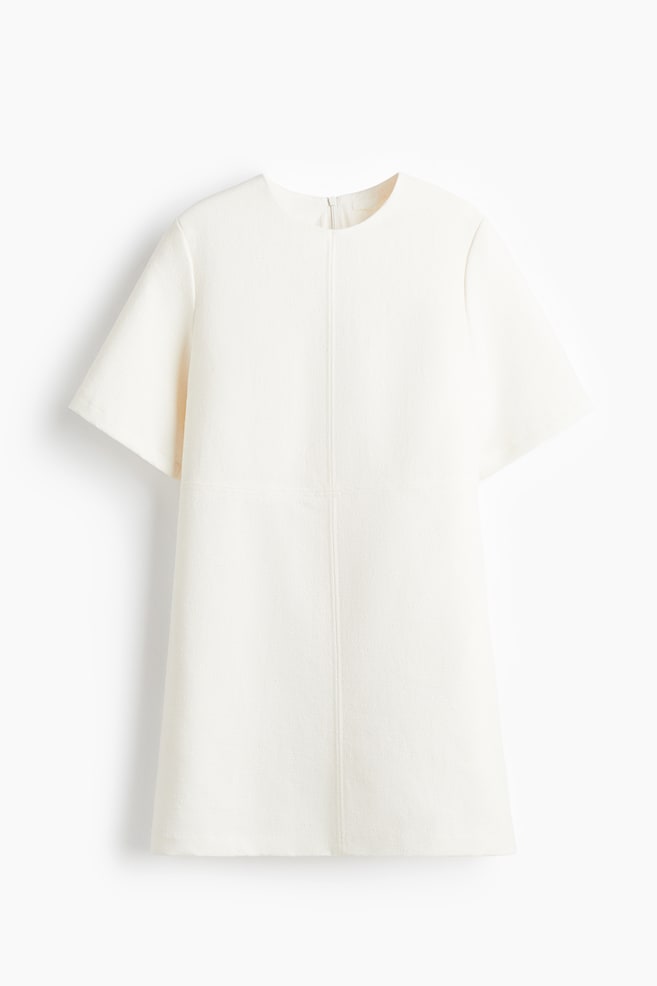 Minikleid - Weiß/Schwarz - 1