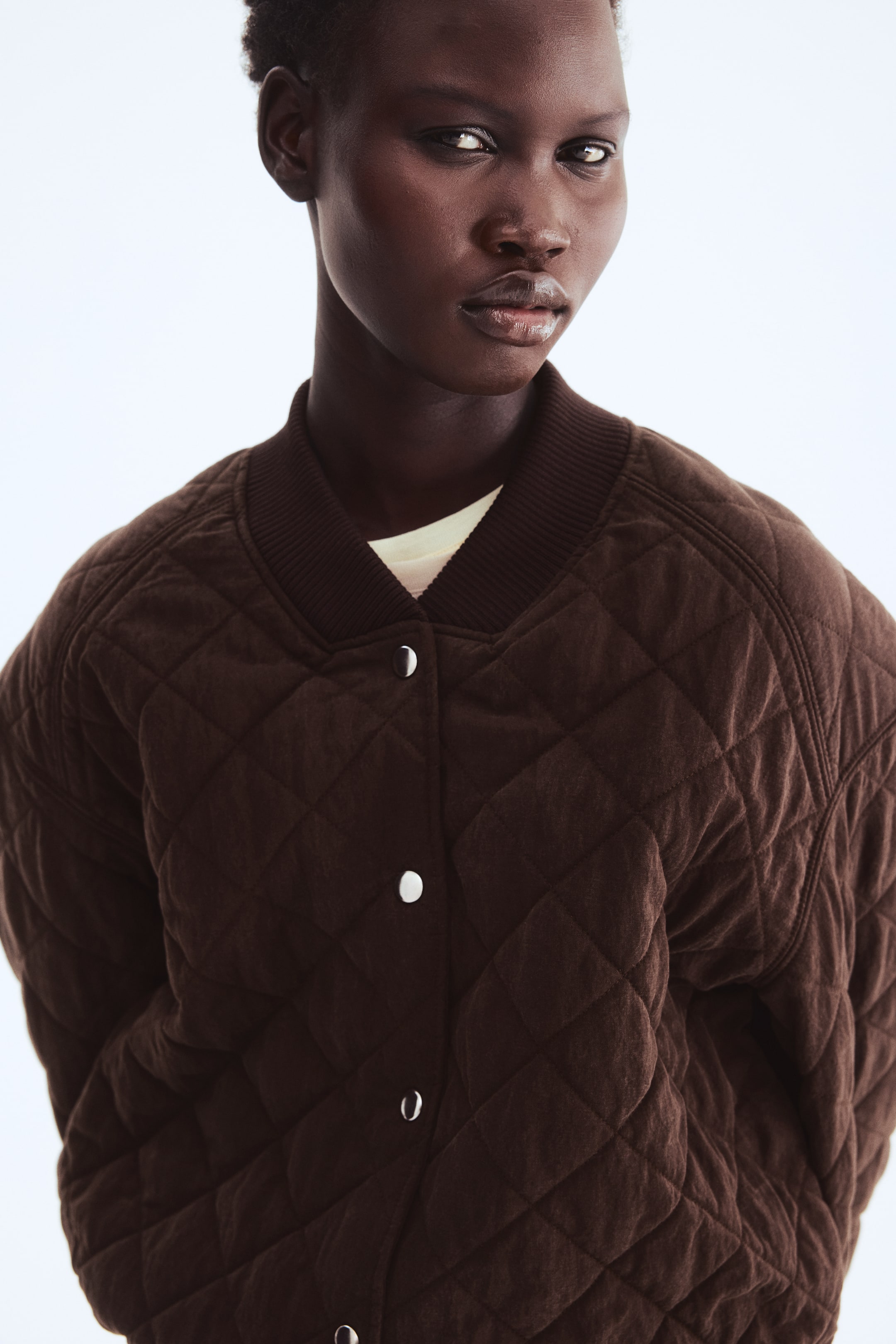 Женские куртки H&M Quilted Bomber Jacket — фото 3