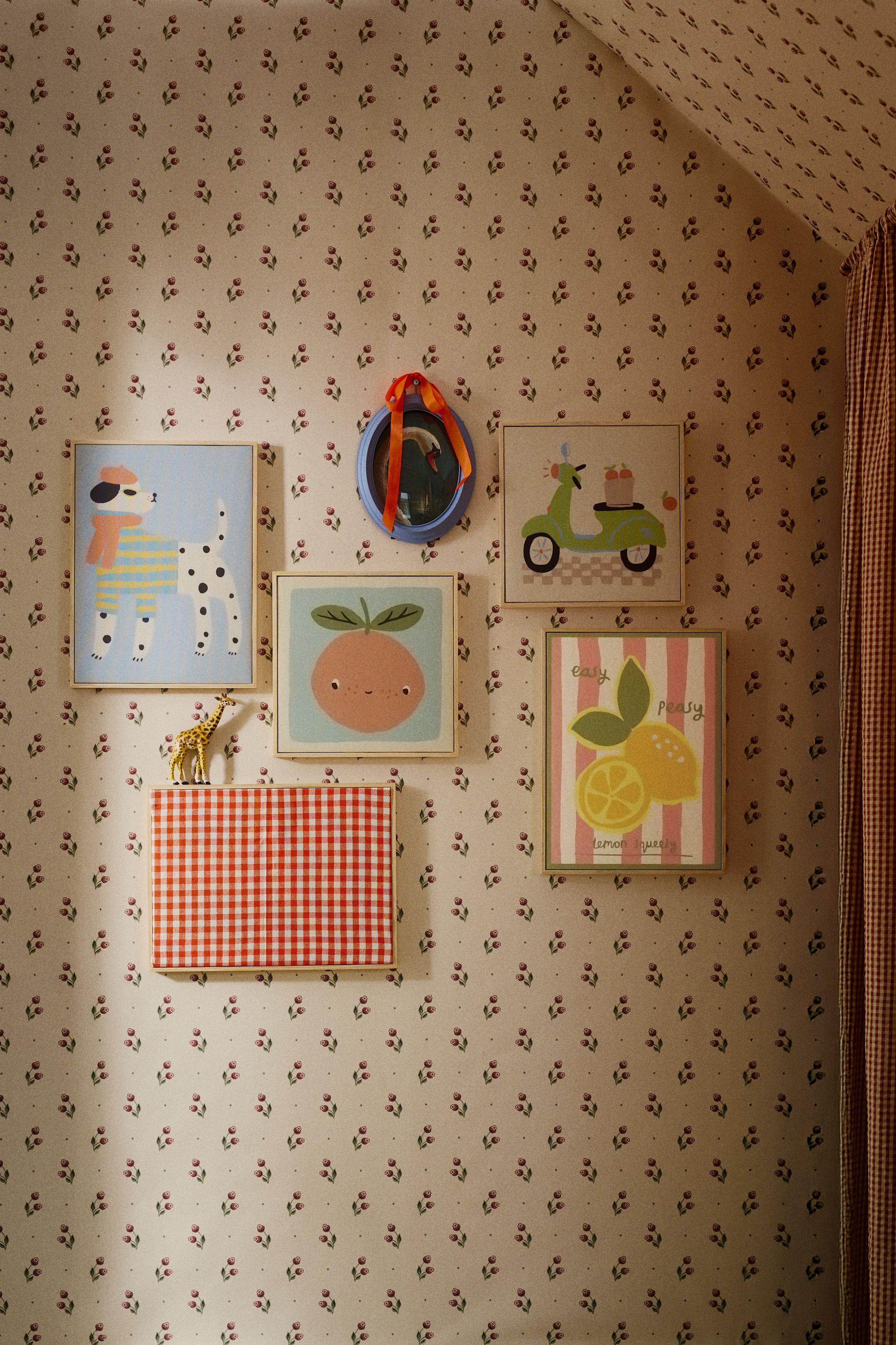 Décoration murale à motif animal - Rose/Easy Peasy Lemon Squeezy/Bleu clair/dalmatien