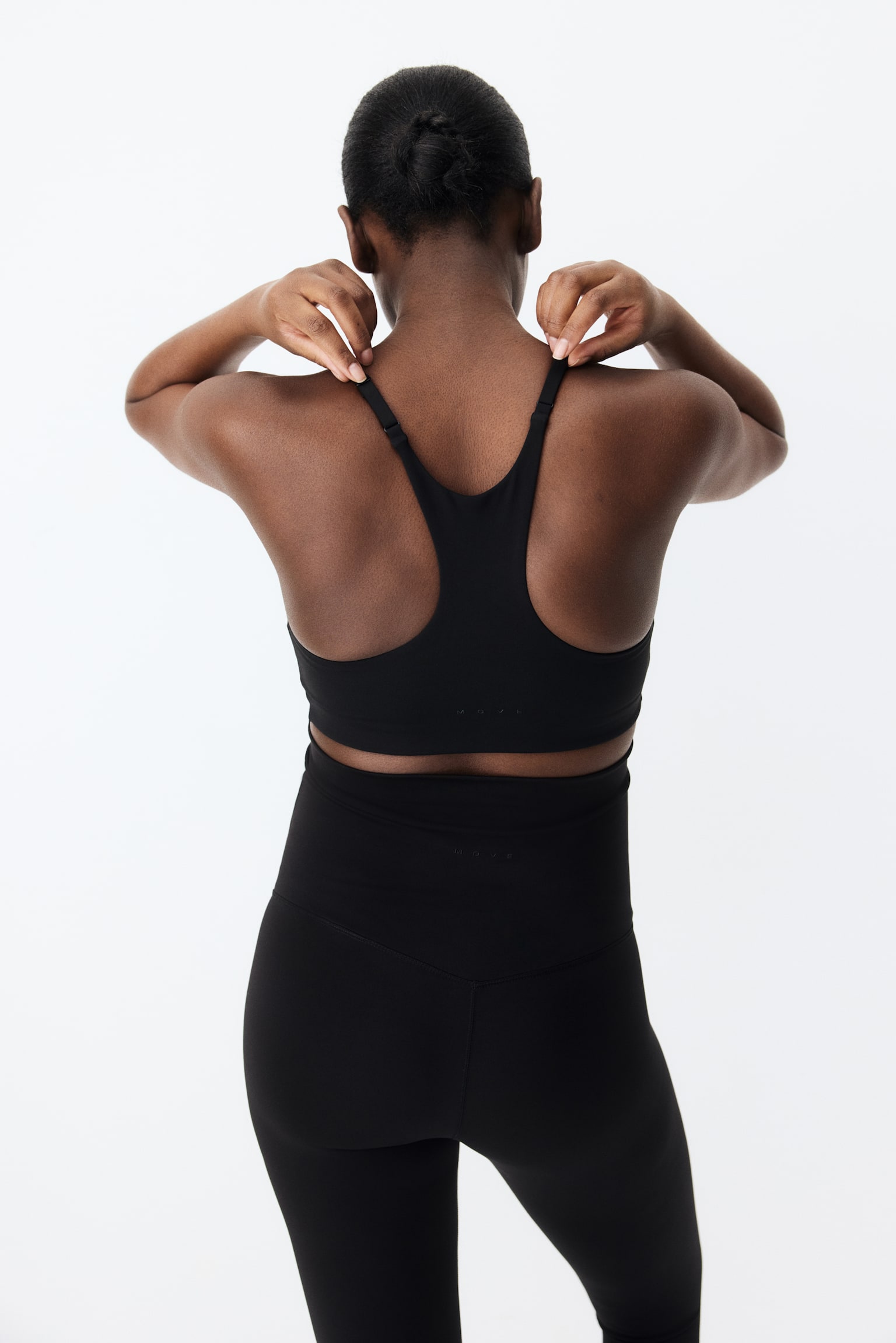 MAMA Before&After Leggings sportivi - Nero/Rosa antico - 3