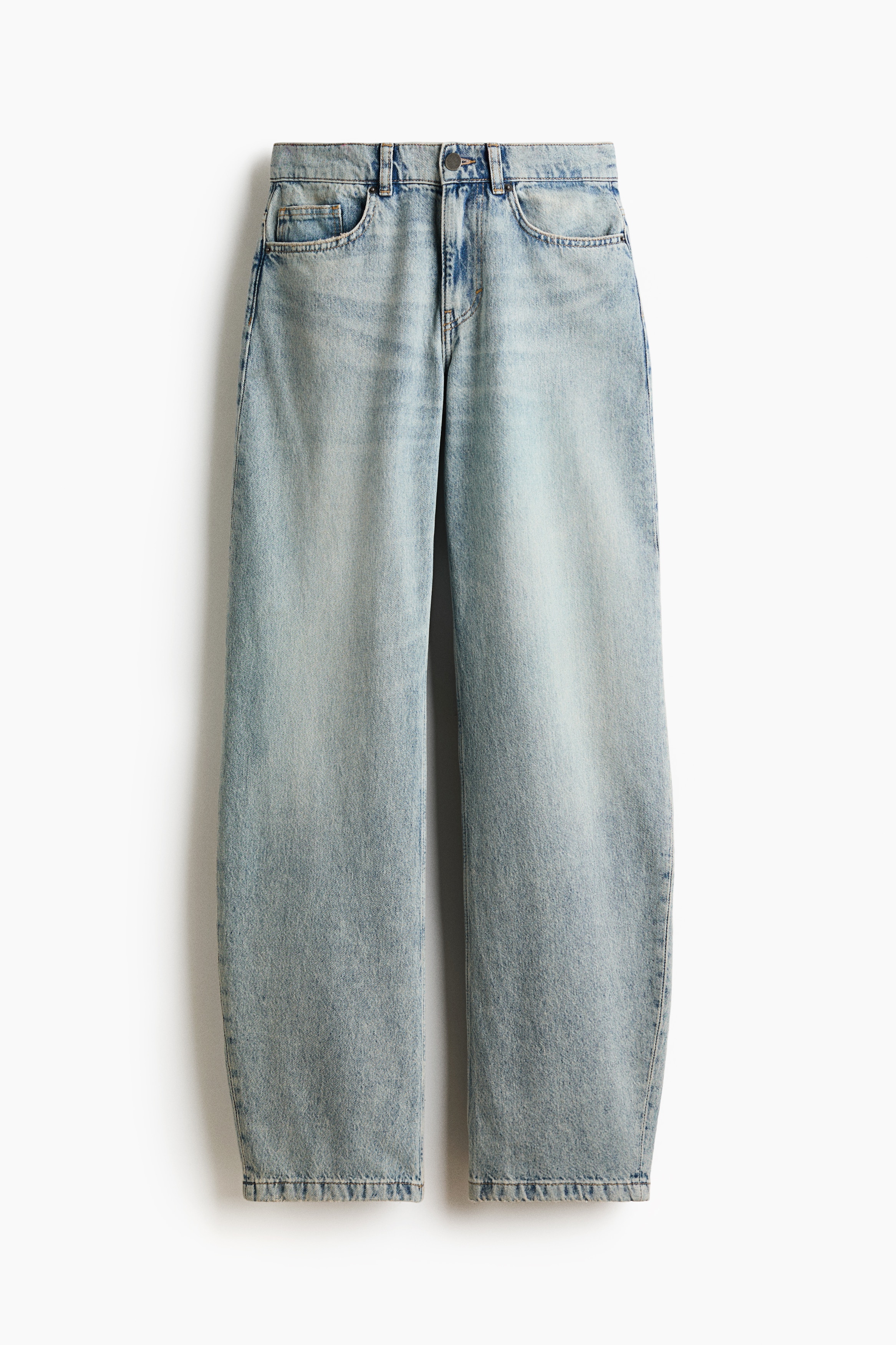 Barrel Regular Waist Jeans - Light denim blue