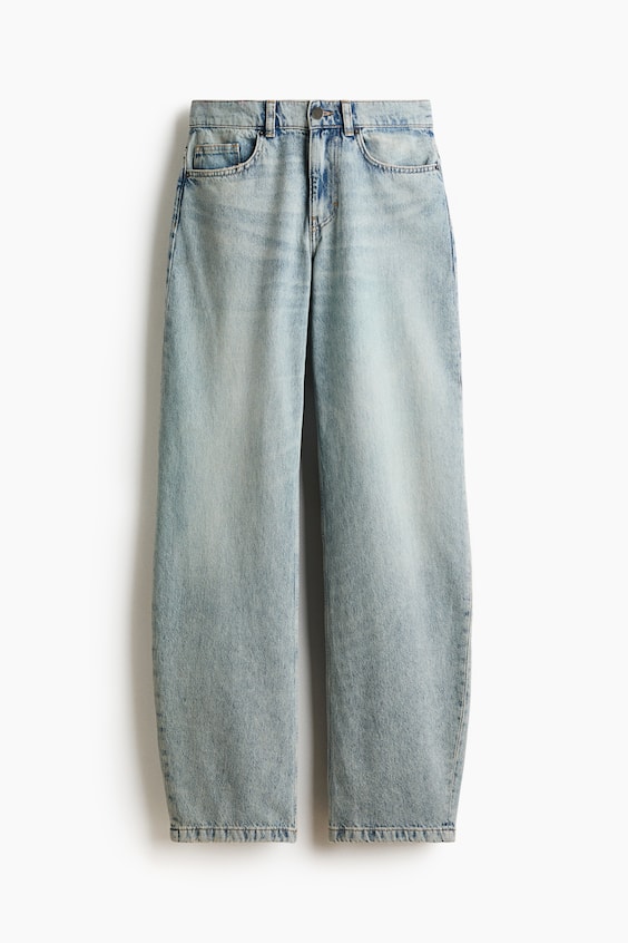 Женские джинсы H&M Barrel Regular Waist Jeans