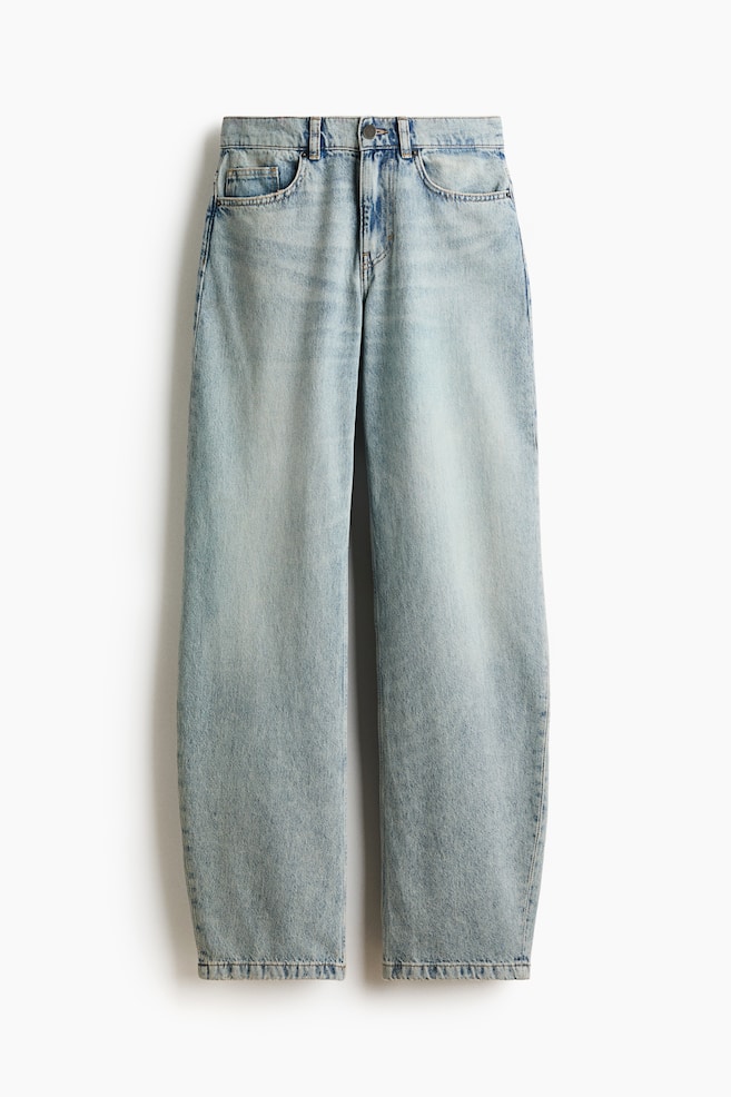 Barrel Regular Waist Jeans - Blu denim chiaro - 1