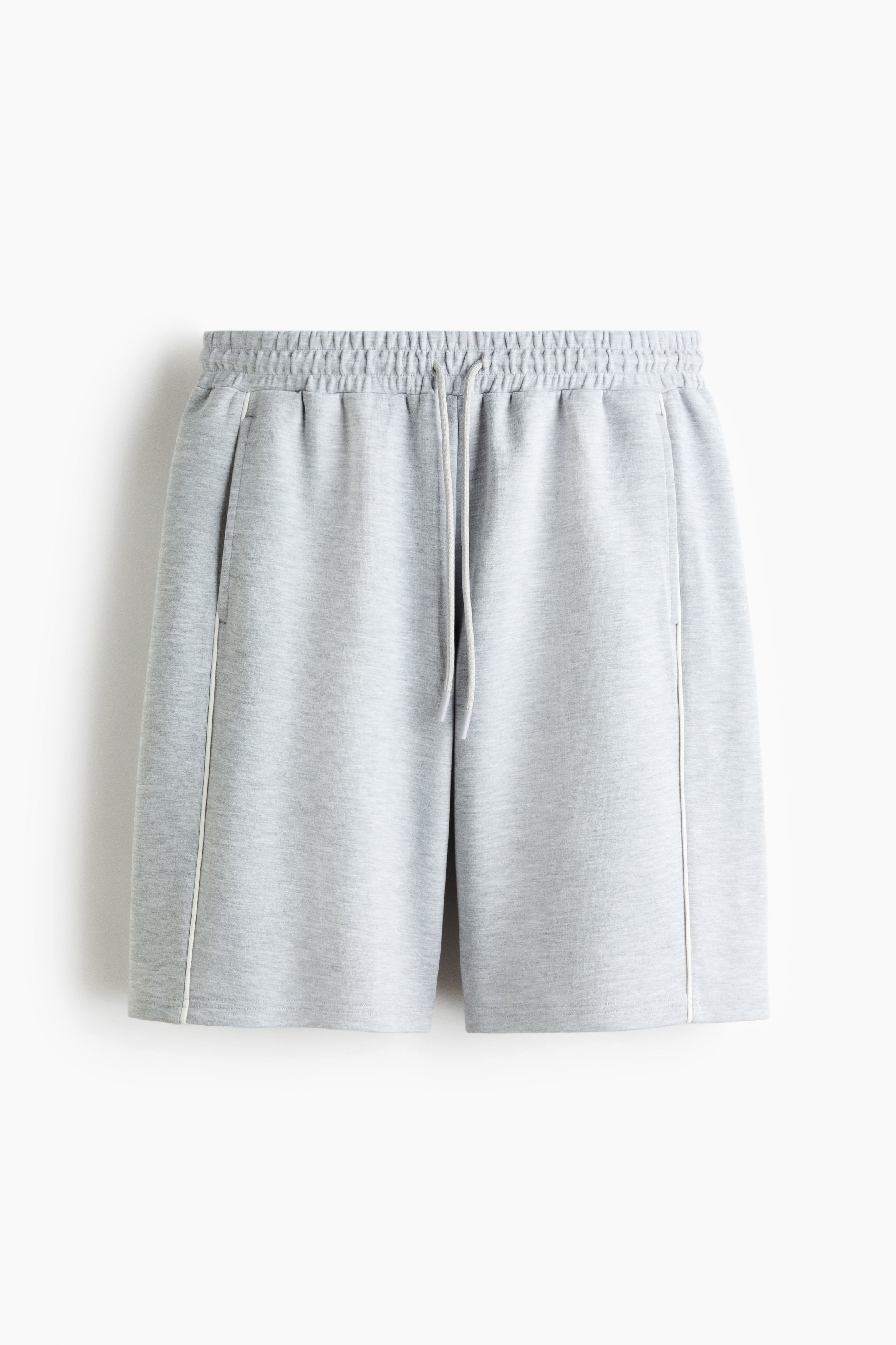 Loose-Fit Sports Shorts with DryMove™ - Light gray melange/Beige/Black