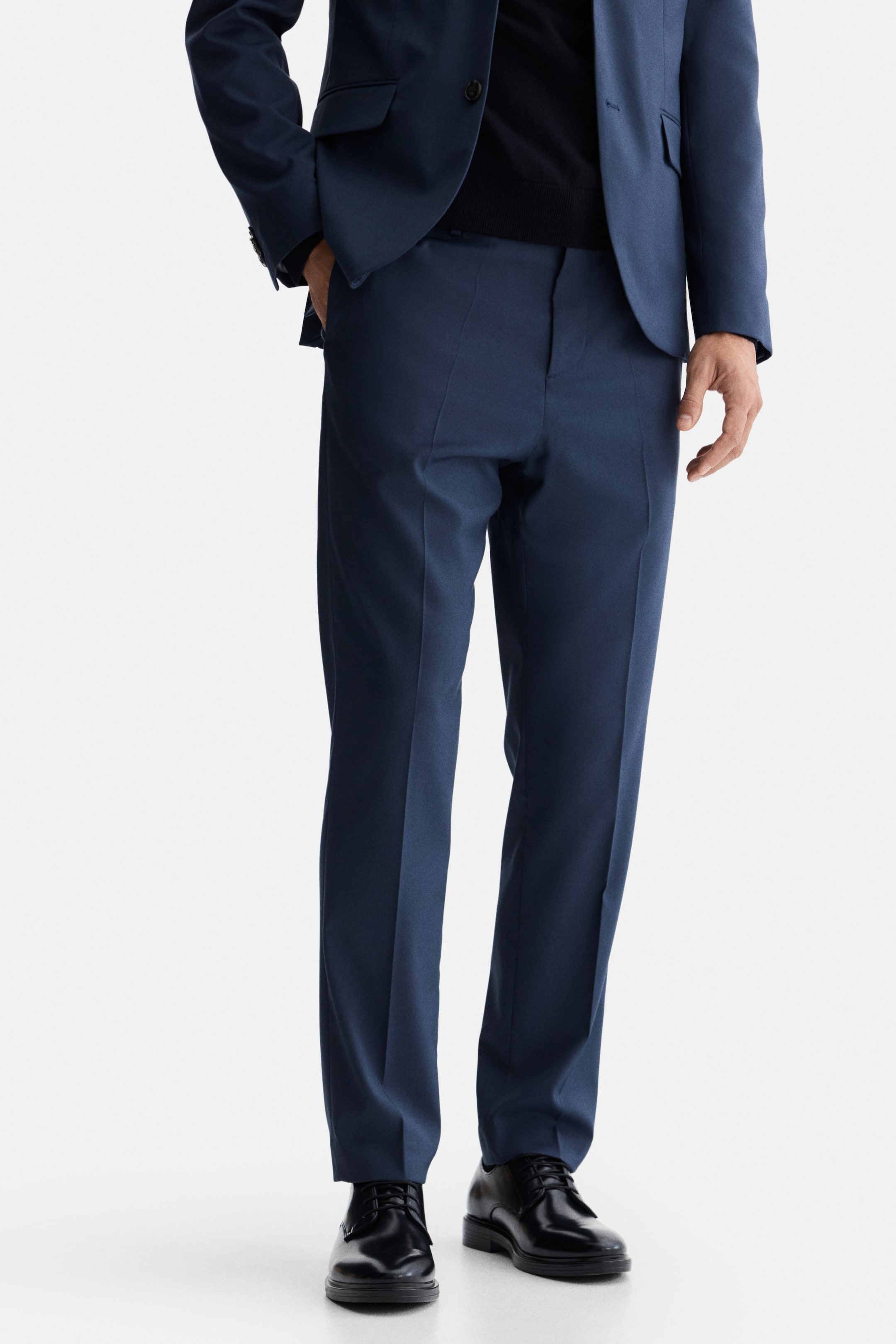 View larger image: Slim Fit Suit trousers - Dark blue - Men | H&M 2