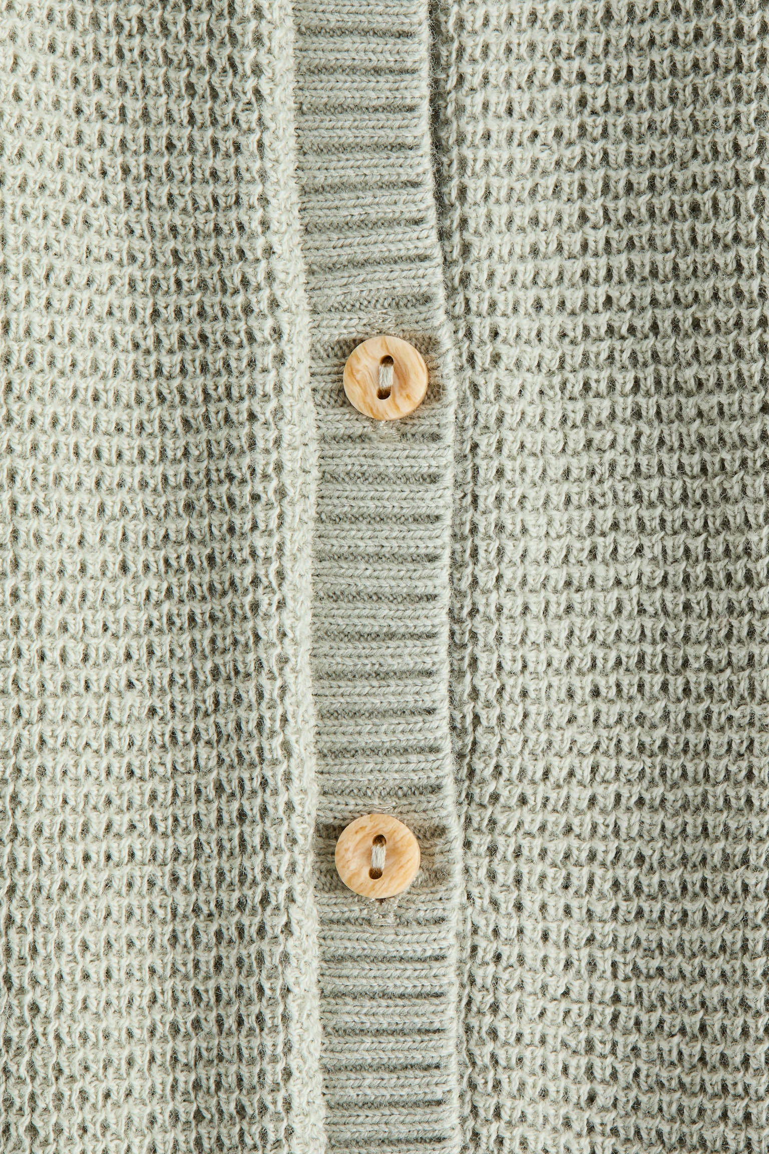 Gebreid katoenen boxpakje - Licht kakigroen/Lichtbeige/Bruin/Beige - 2