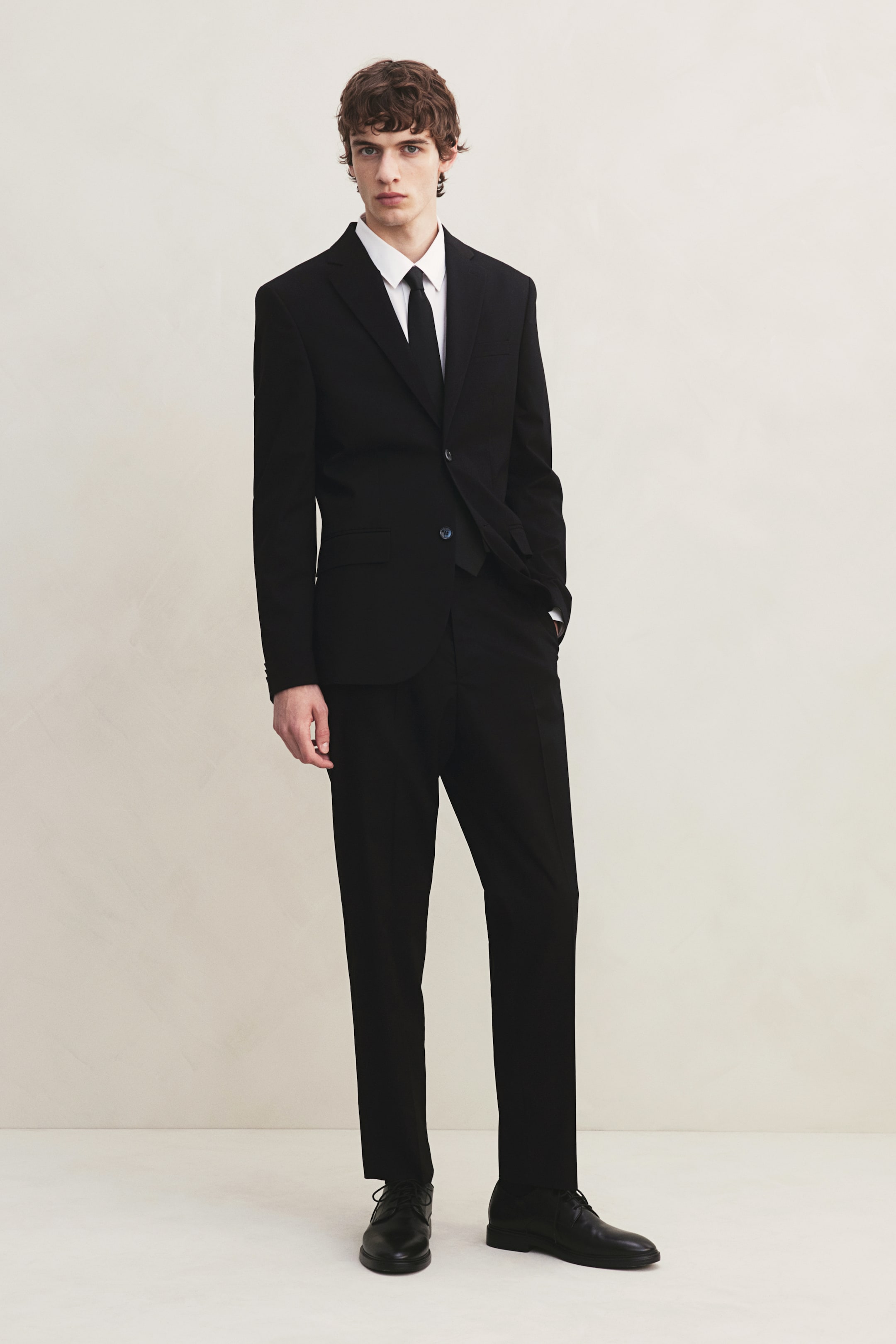 Regular Fit Suit trousers - Black - Men | H&M GB 1