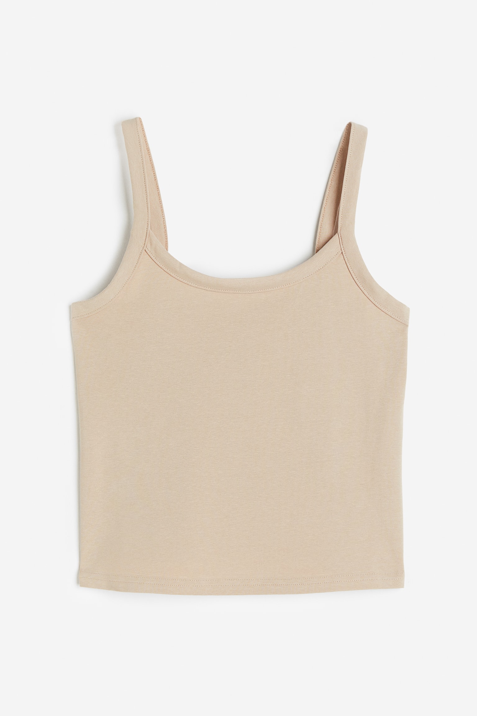 Cotton vest top - Beige/Light grey marl/Light blue/White/Light khaki green - 1