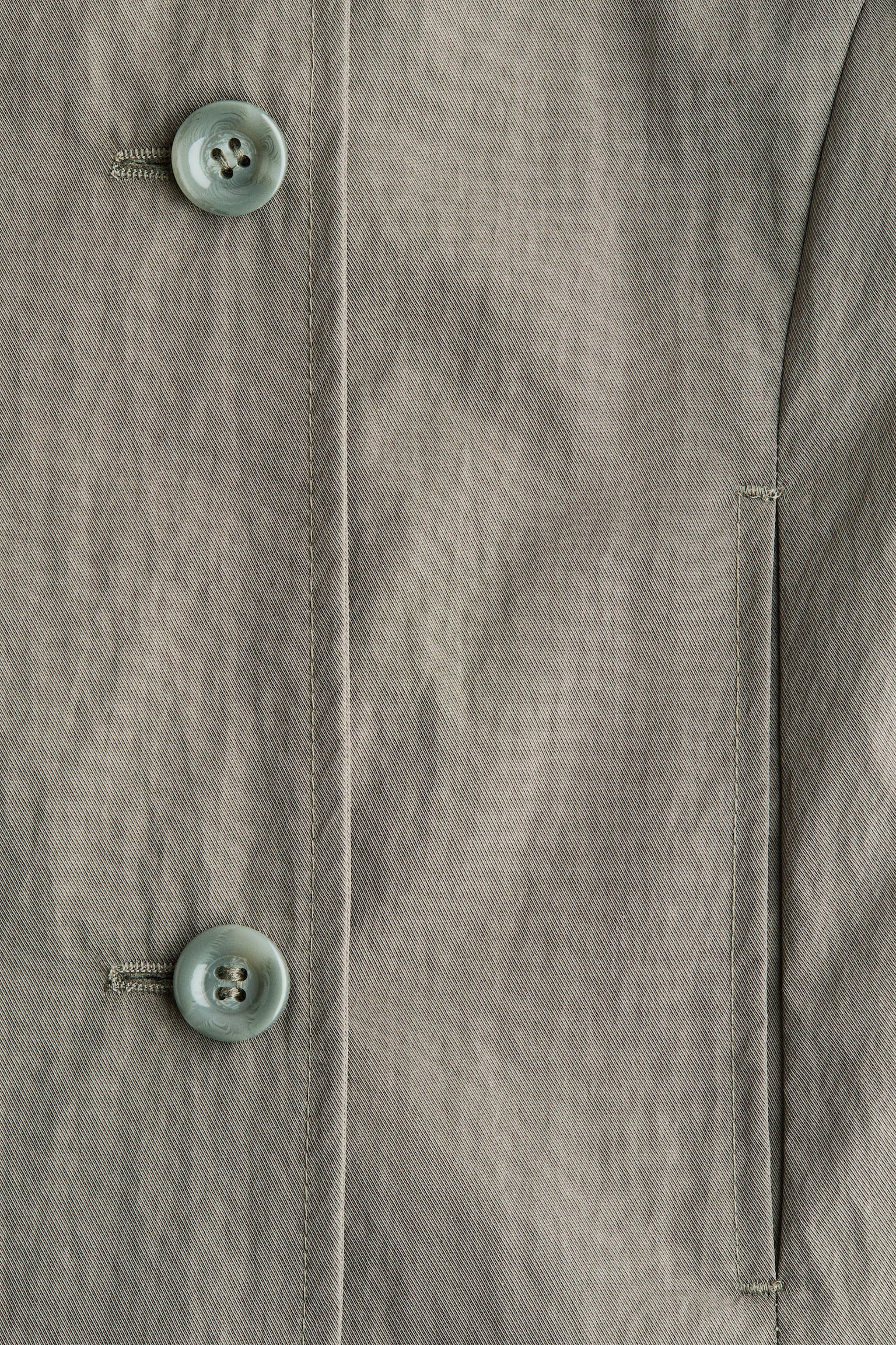 Trench-look jacket - Khaki green/Light beige - 4