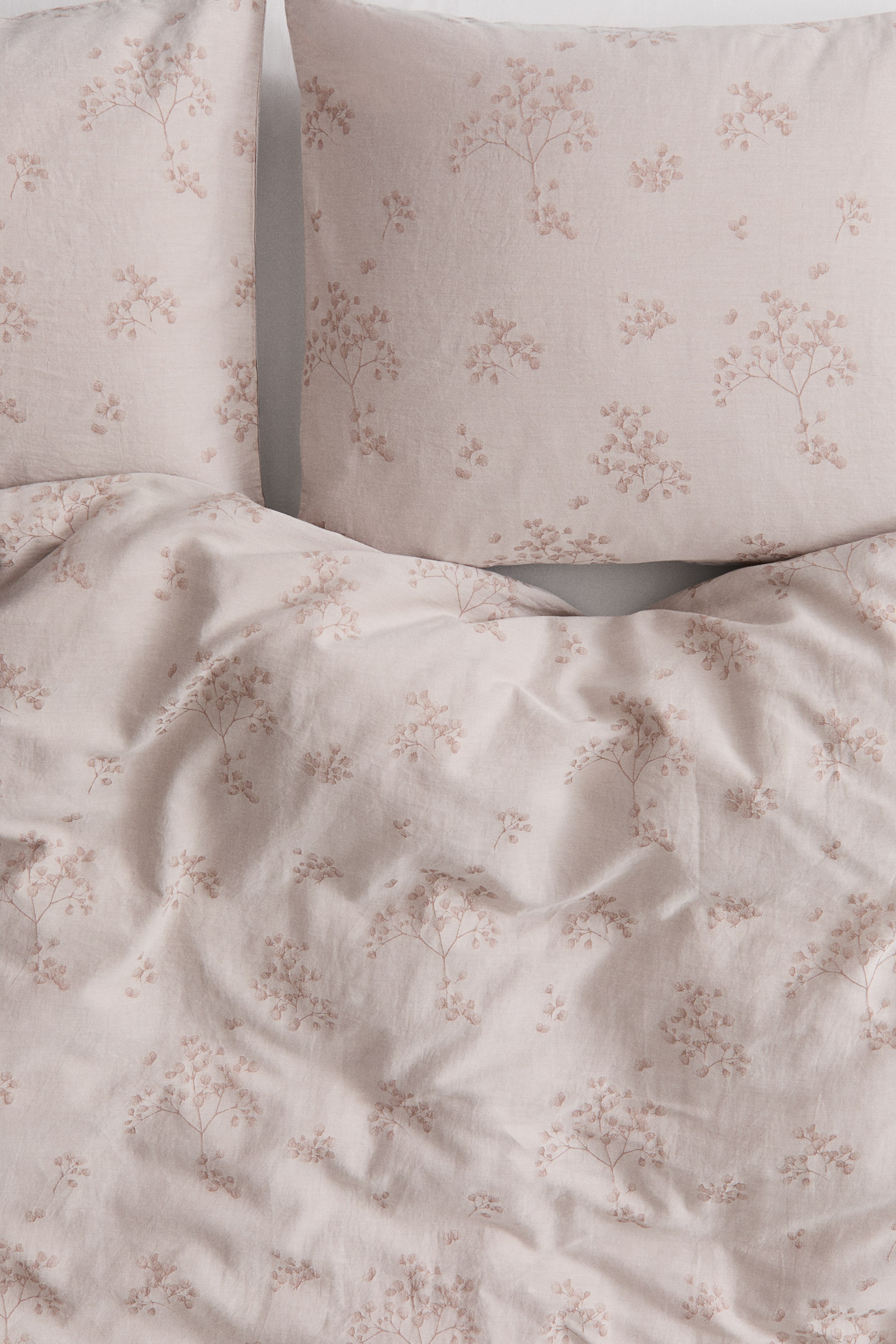 Ensemble de couette très grand lit coton à motif