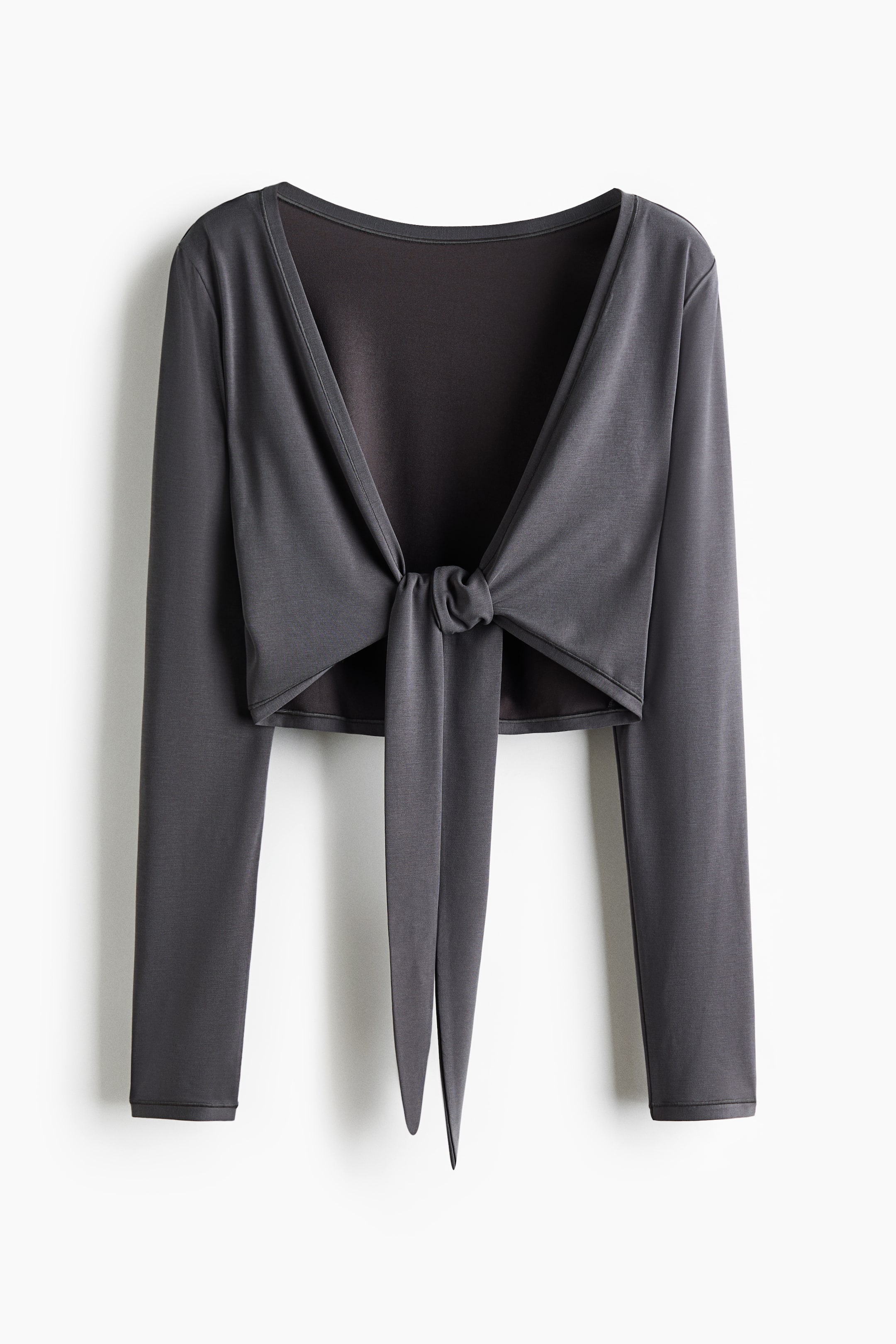 Tie-Front Yoga Crop Top with SoftMove™