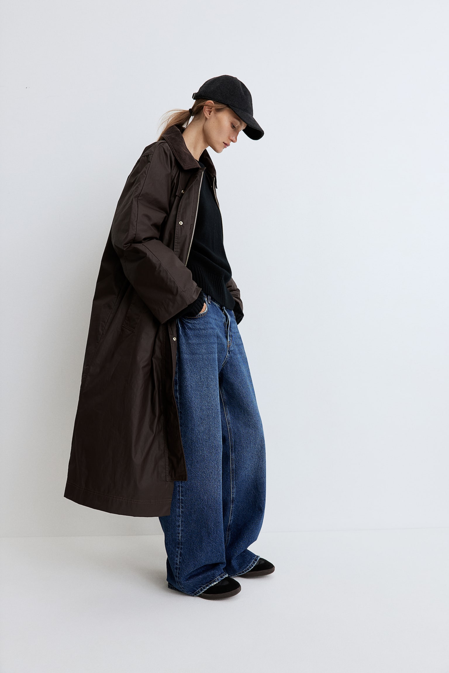 Waxed coat - Dark brown/Black - 6