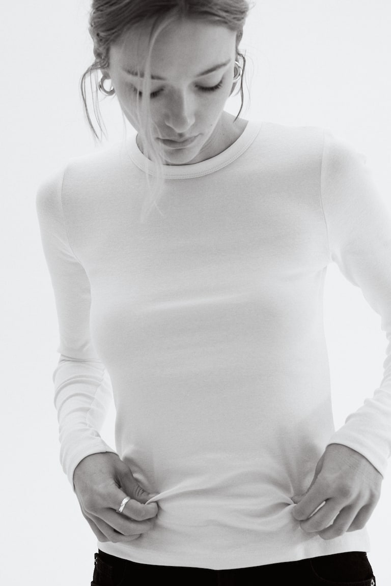 Top à manches longues en jersey