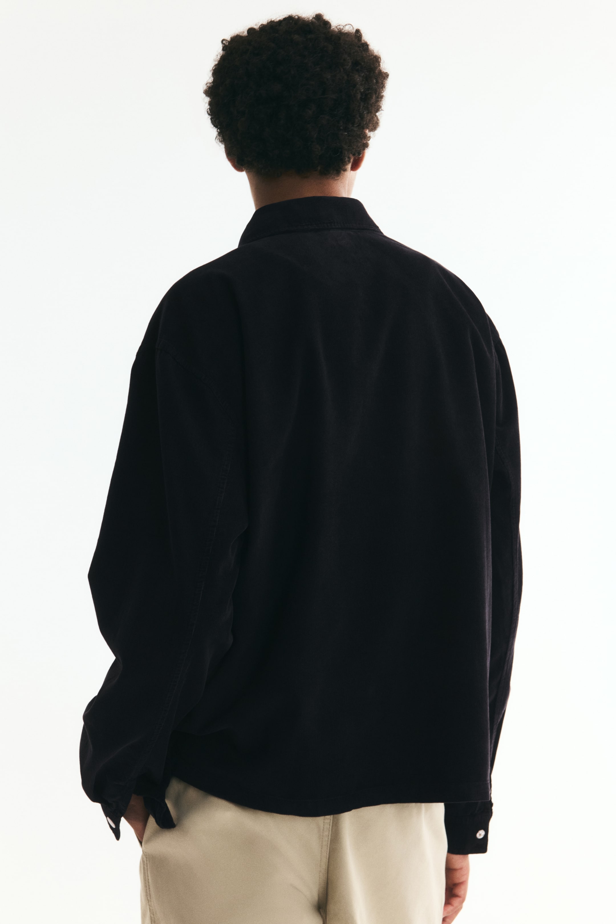 Мужские рубашки H&M Relaxed-Fit Corduroy Shirt — фото 5