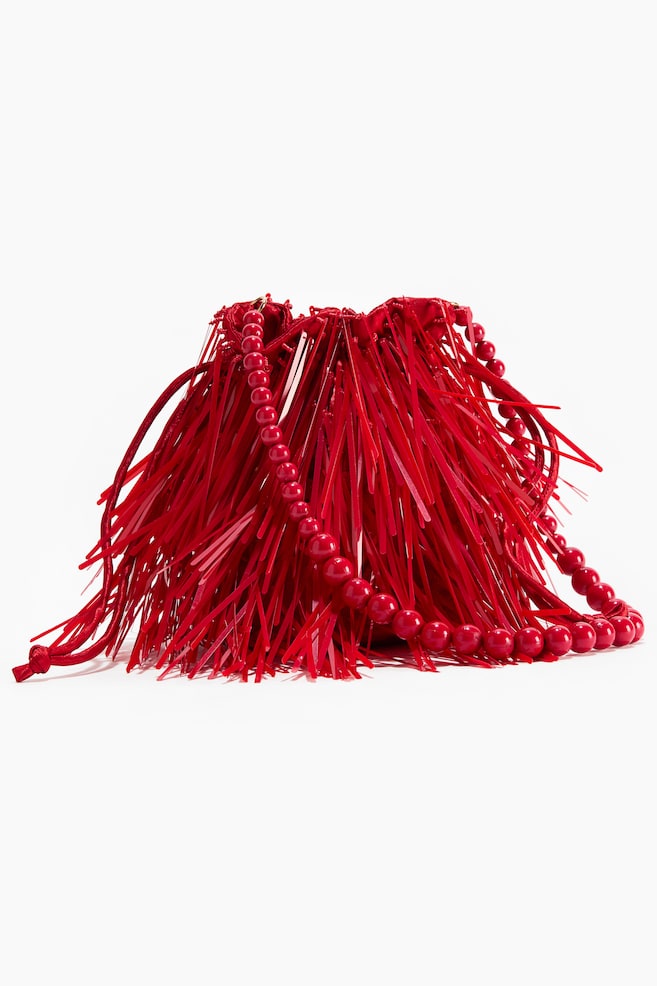 Bolso bombonera con diseño embellecido - Rojo - 1