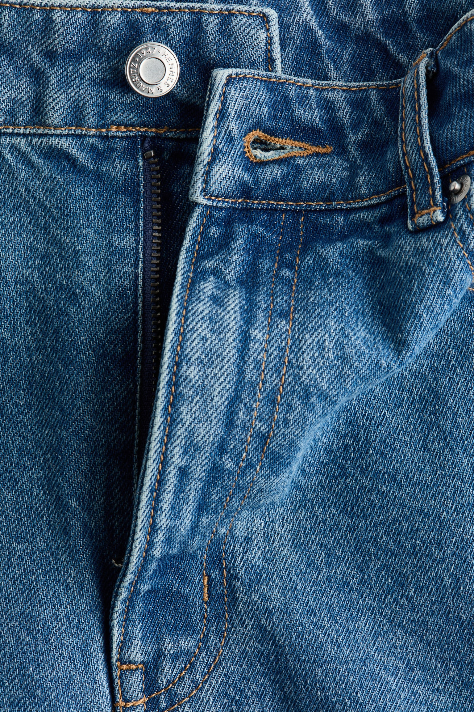 Quần short Bermuda vải denim - Màu xanh denim - 3