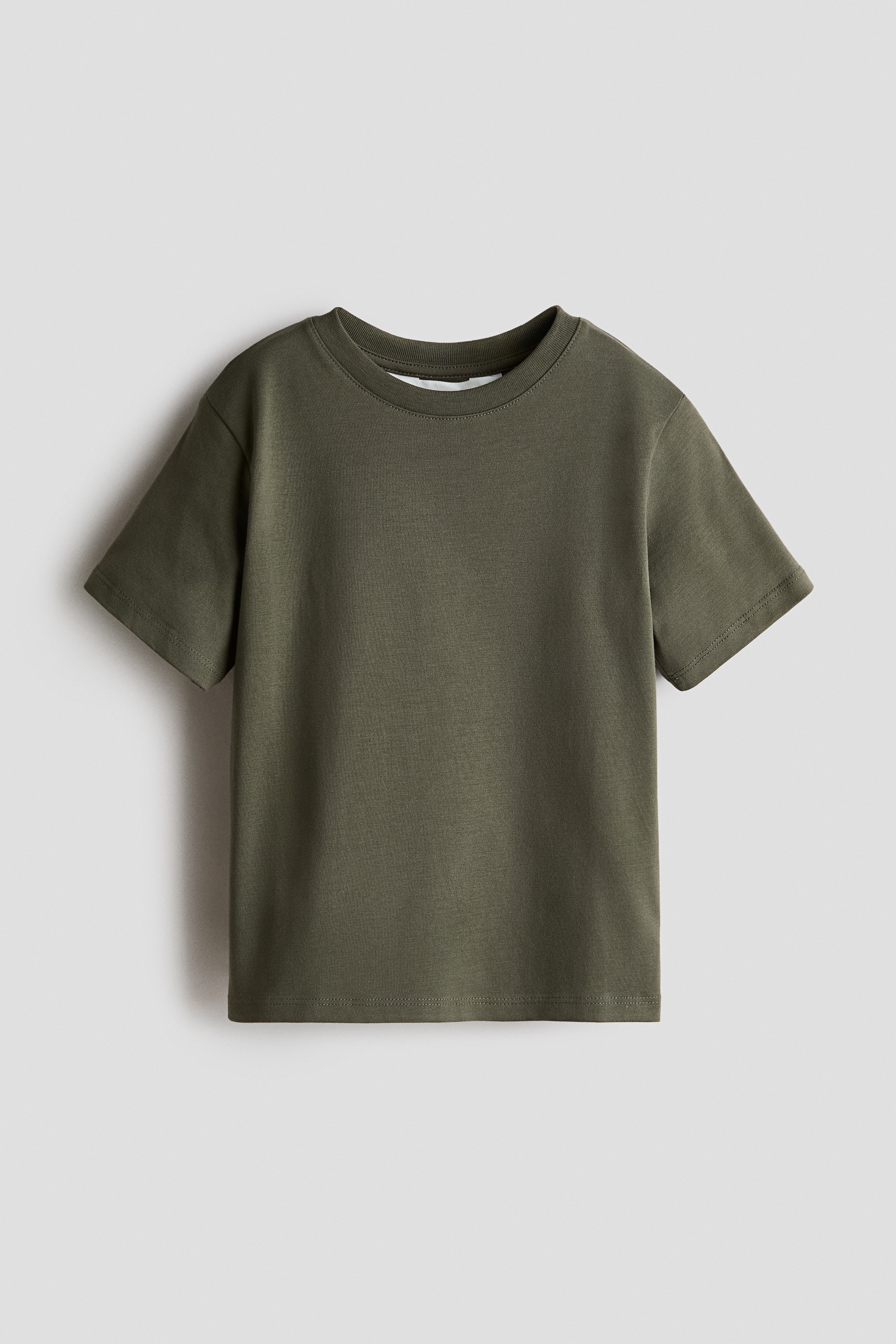 T-shirt loose en coton pima - Vert kaki/Bleu clair/Blanc/Turquoise/Marron/Rose ancien/Vert kaki