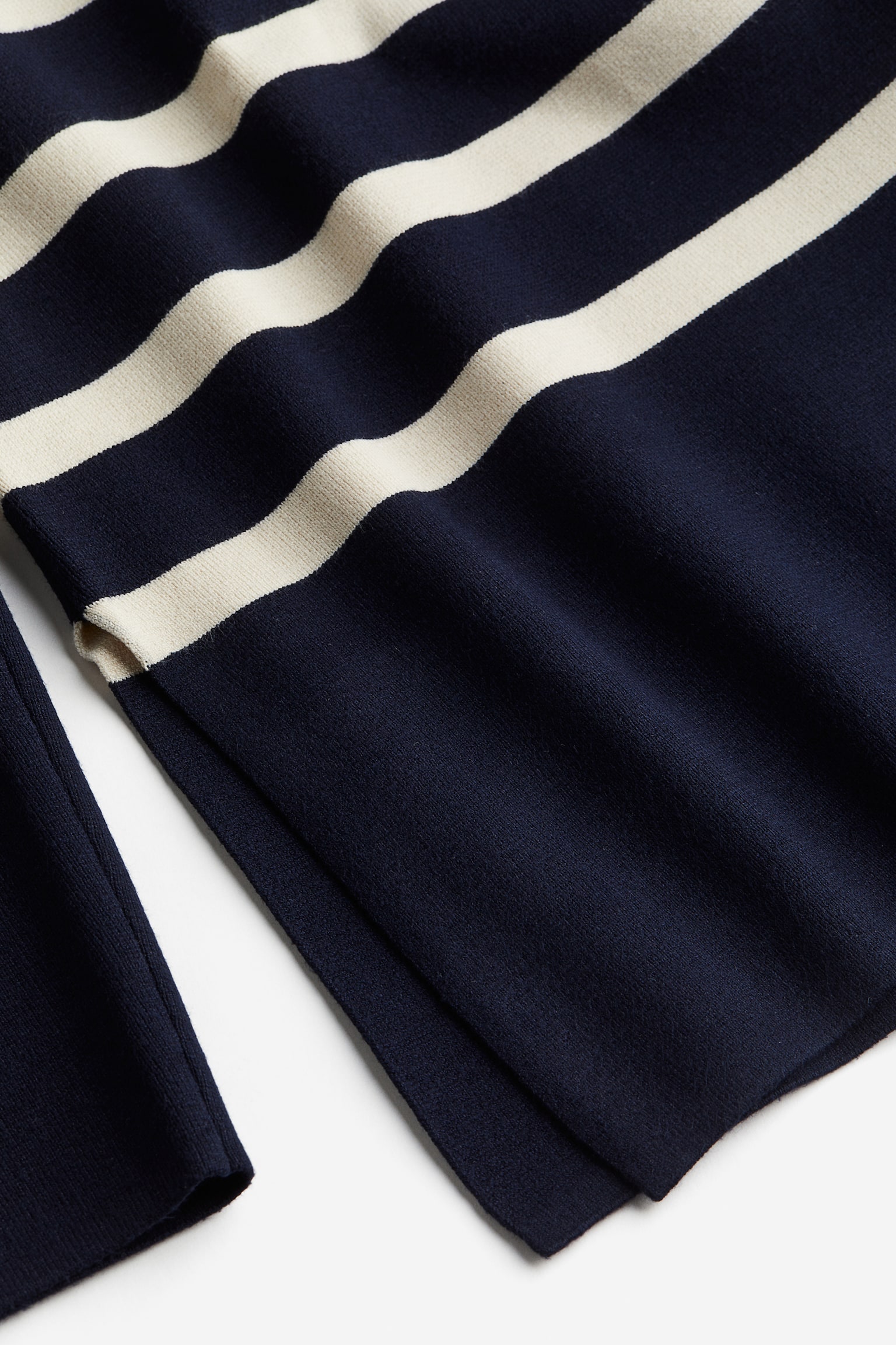 Turtleneck jumper - Navy blue/Cream striped/Cream/Striped/White/Beige striped - 6