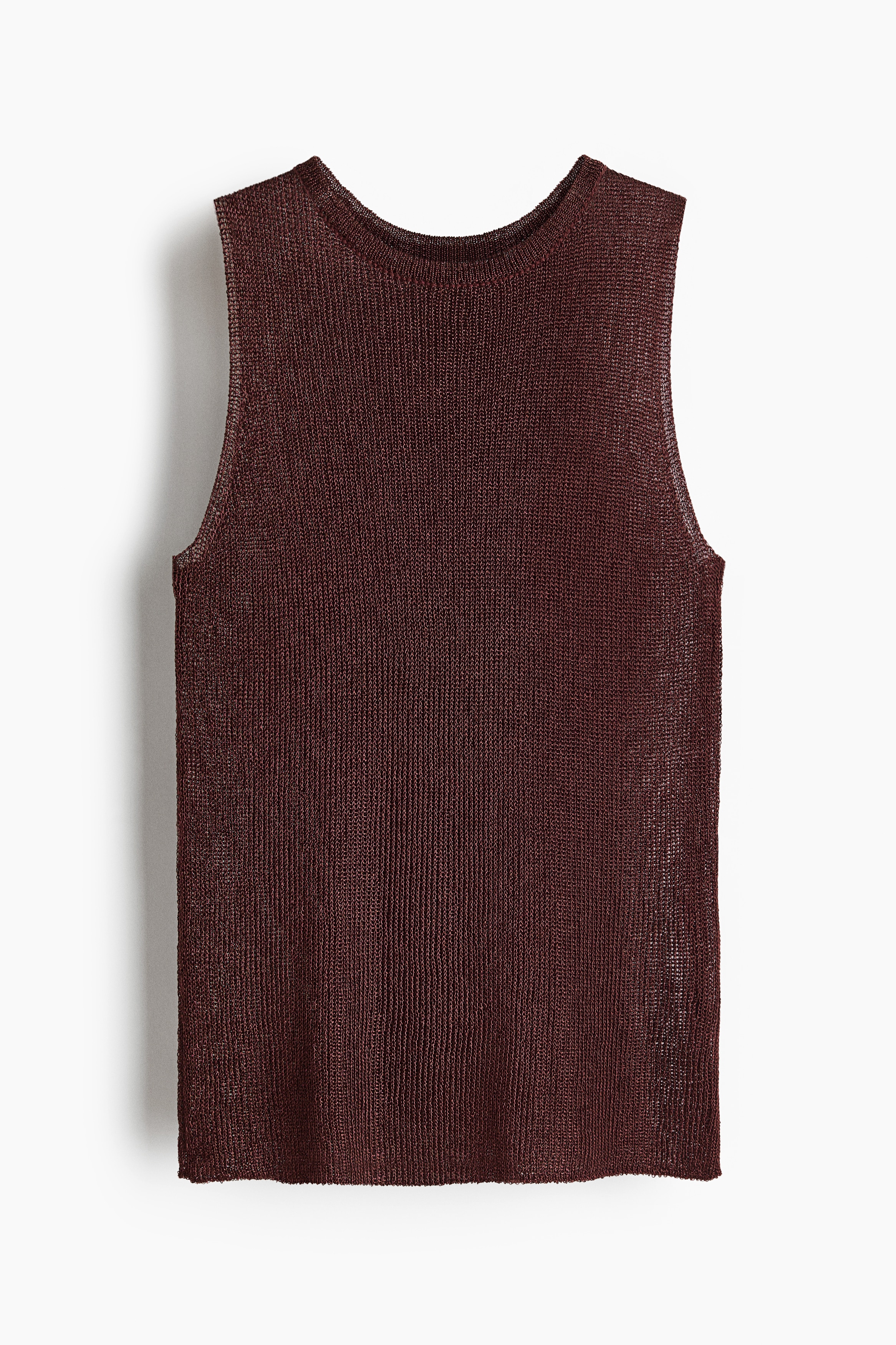 Top en maille métallisée - Marron foncé/Bleu ancien clair/Rose ancien clair/Beige clair