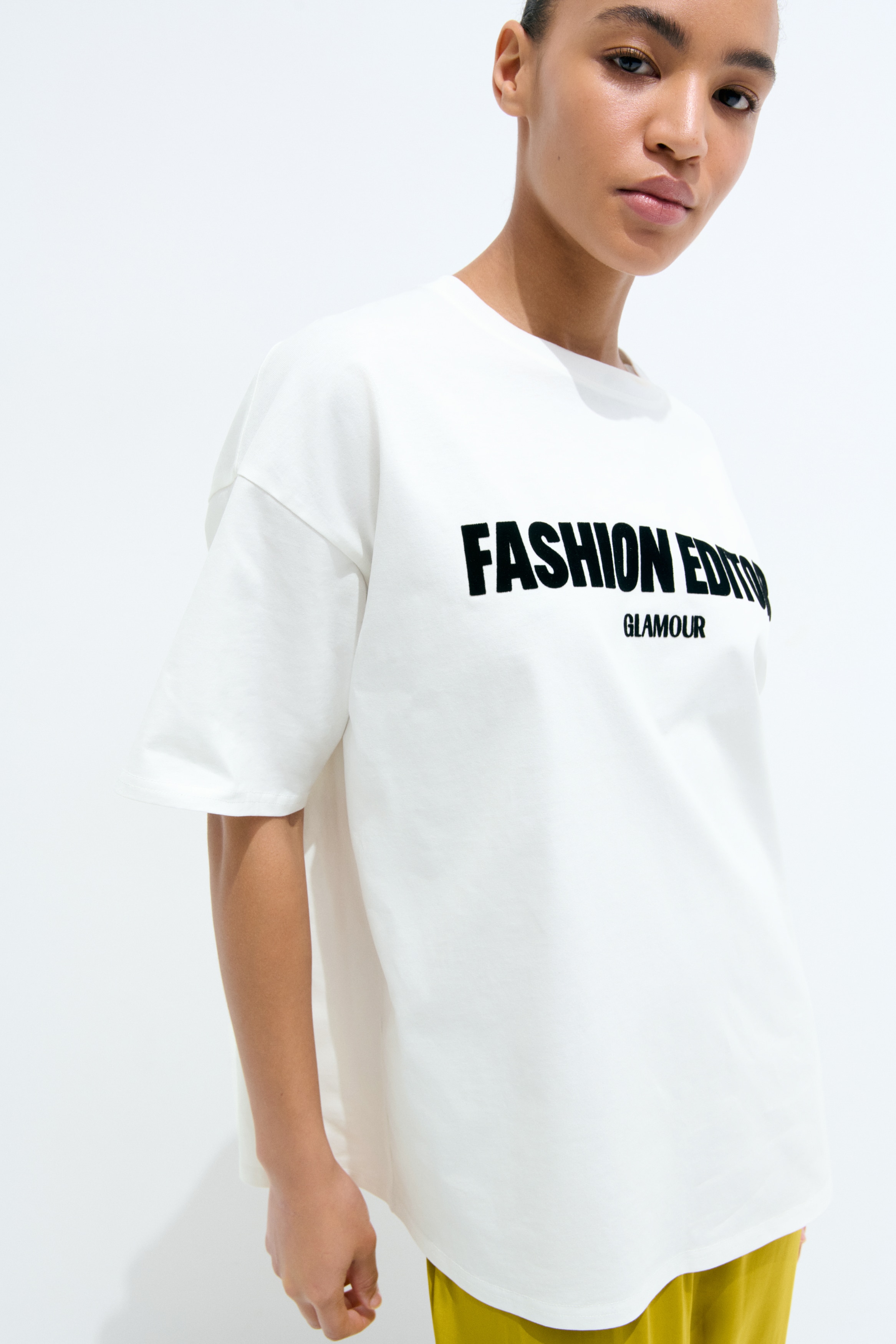 Oversized printed T-shirt - White/Condé Nast Glamour/White/Condé Nast Traveller/Yellow/Hotel Nuevo Mundo/Black/Condé Nast Glamour/Cream/The Rolling Stones/Cream/Nice/Cream/Condé Nast Traveller/Light beige/Sabrina Carpenter/Dark grey/Pink Floyd