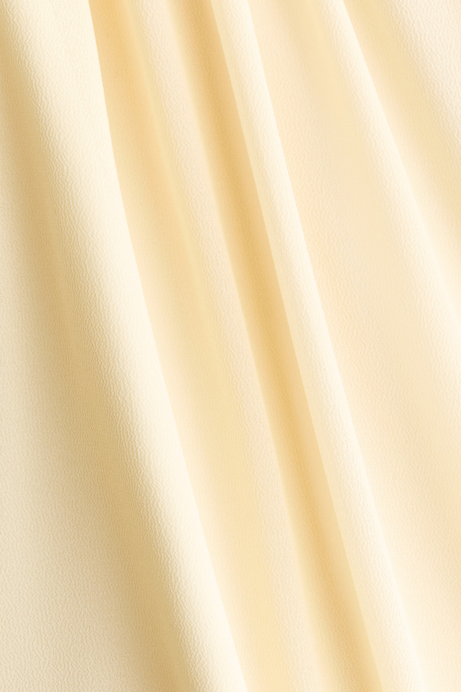 Lace-inset chiffon dress - Yellow - 7