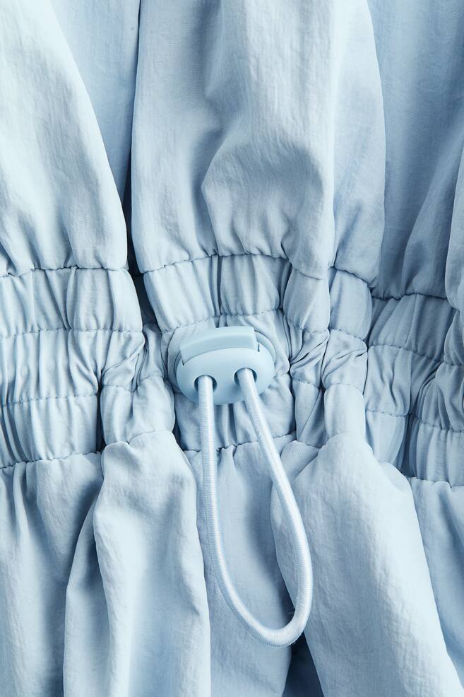 Embroidered-motif nylon dress - Light blue/Kodak - 3