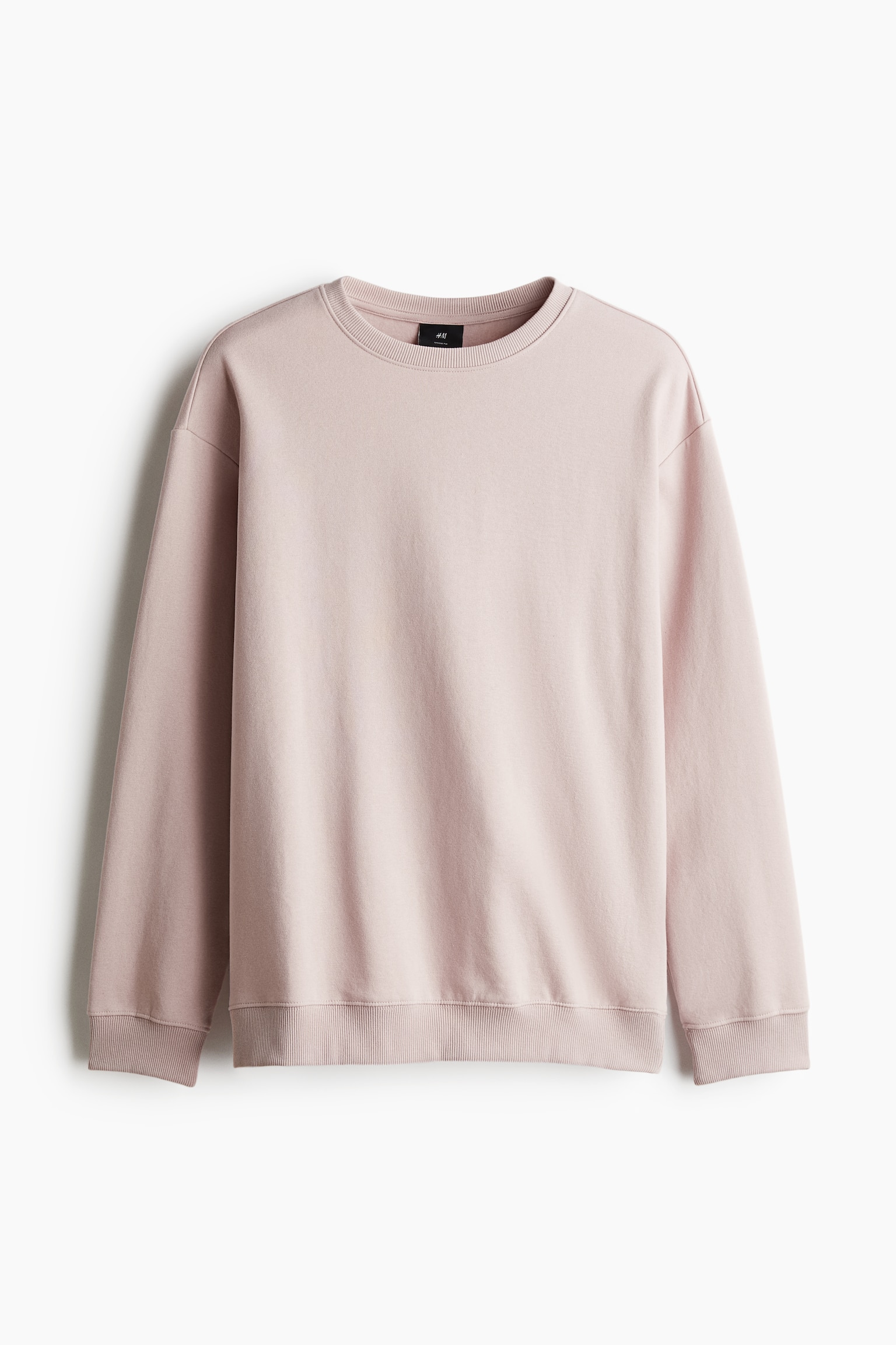 Loose Fit Sweatshirt - Pink/Burgundy/Dark brown/Dark green/Black/Greige/Light beige/Dark blue/Cream/Black marl/Green/Purple/Pistachio green/Beige/Light grey marl/Dark turquoise/Light grey/Dark aubergine/White/Light grey marl - 2