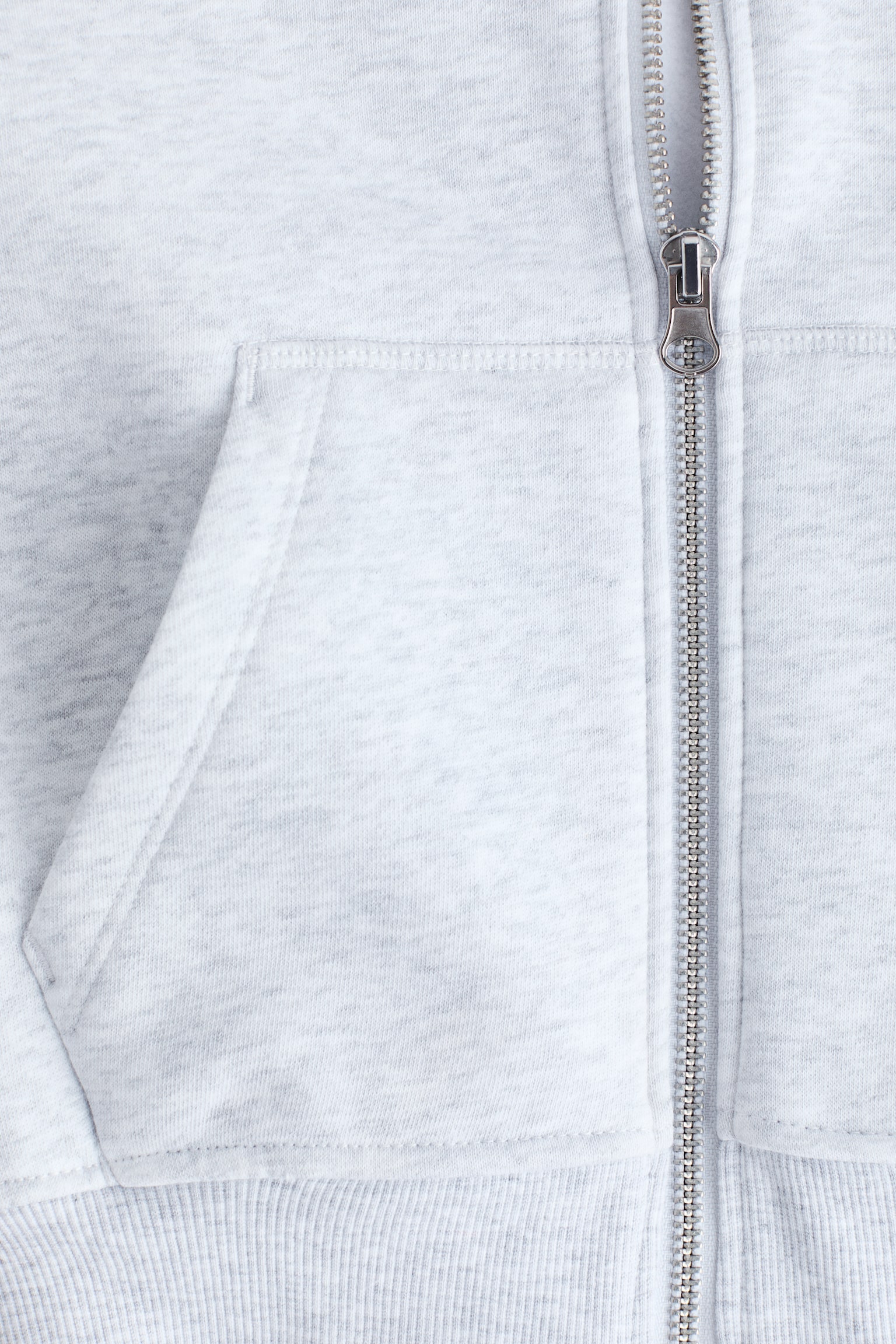 Zip-through hoodie - Light grey marl/Light pink/Cream marl/Black/Light blue/Dark red - 2
