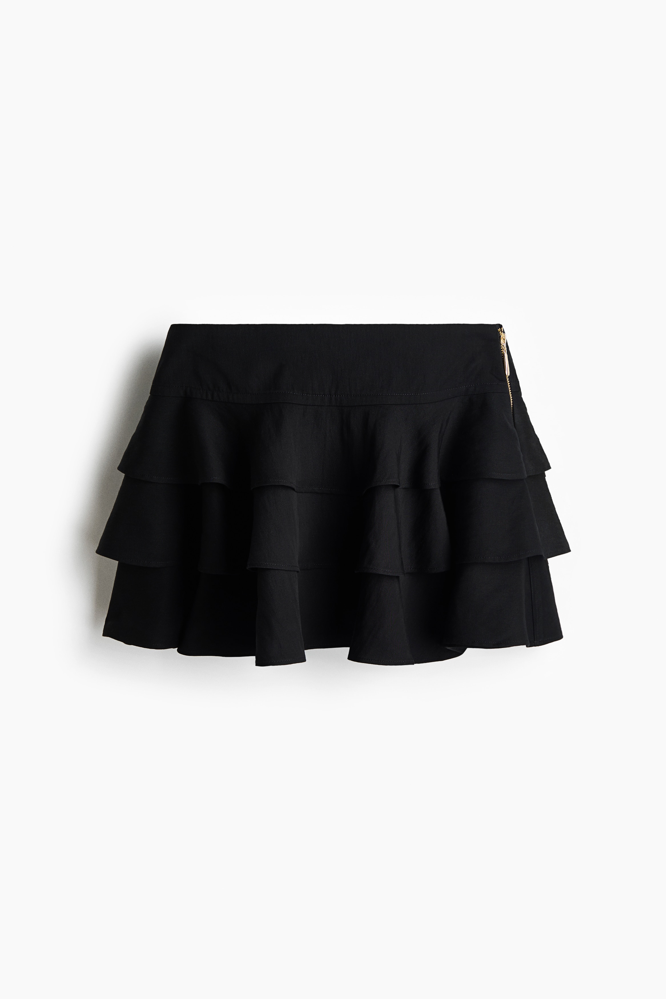 Tiered Lyocell Blend Skirt