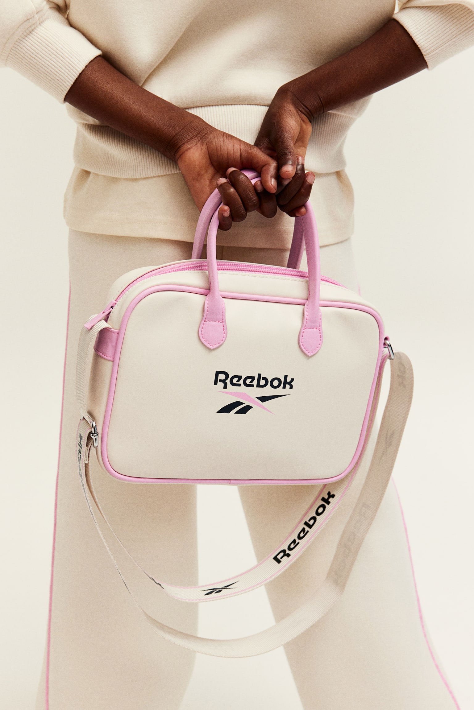 Print-motif crossbody bag - White/Reebok - 6