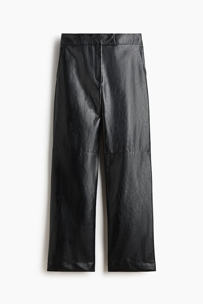 Coated Pants - Black - 1